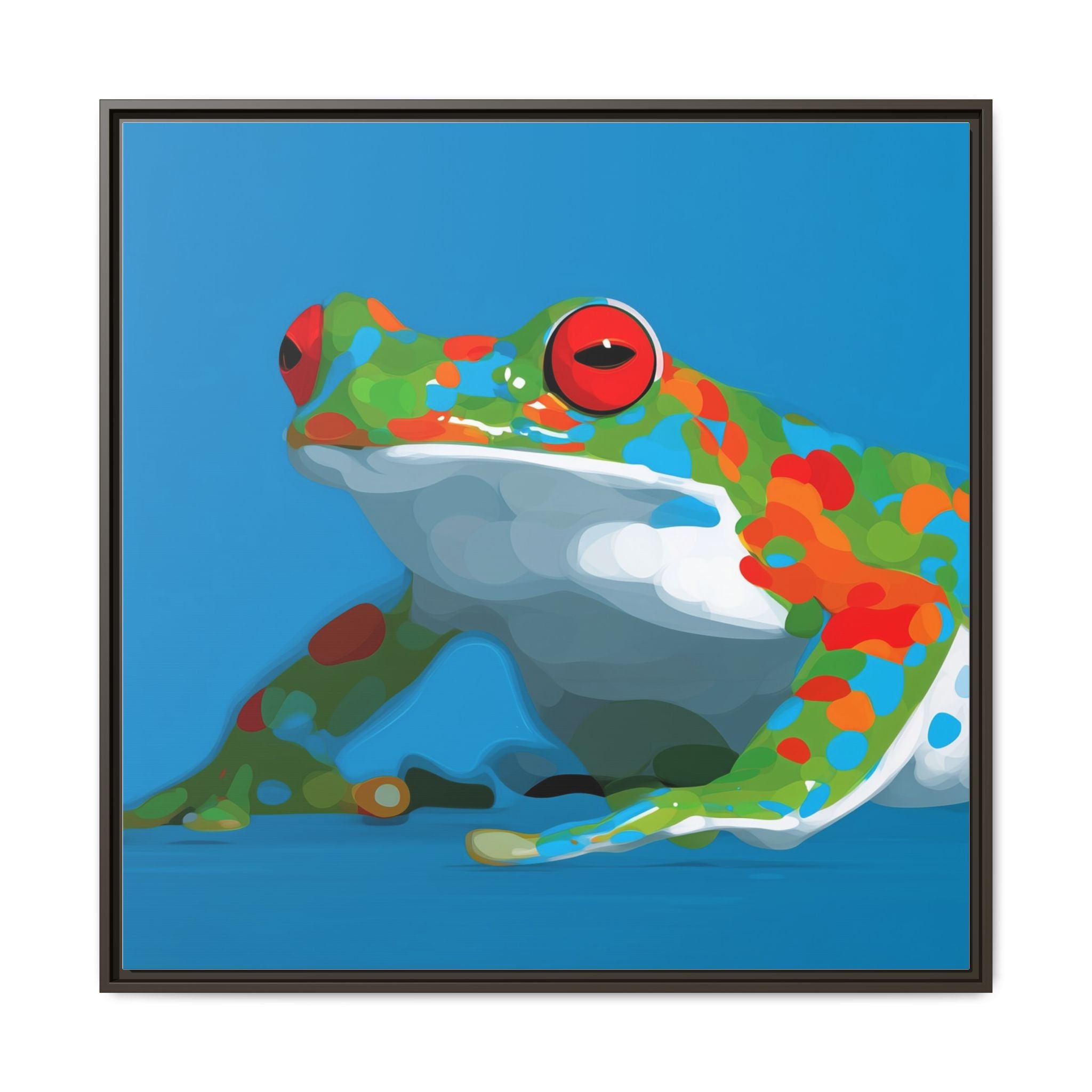 Mosaic Frog: Geometric Wildlife Art, Colorful Amphibian Print   |    Custom Orders Available