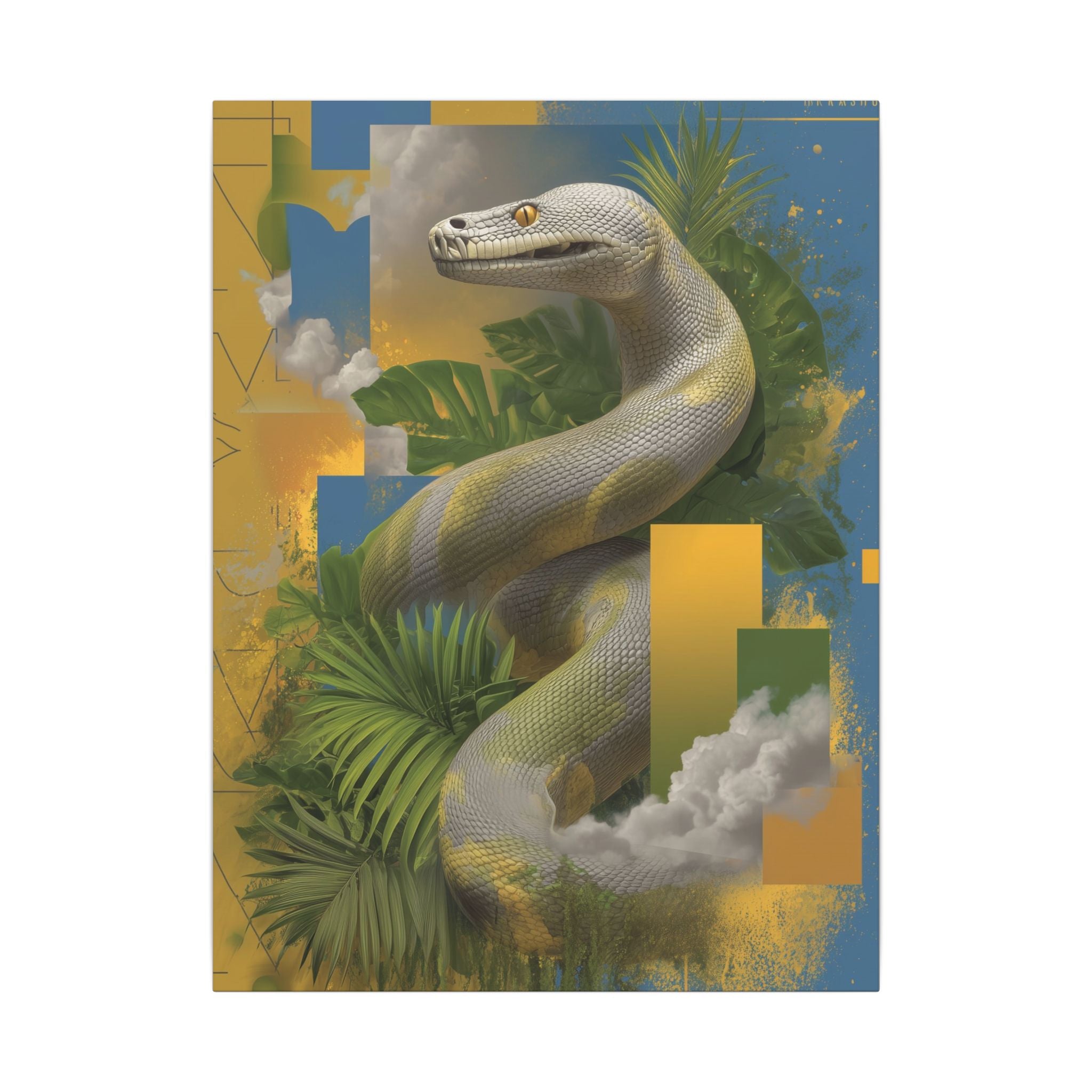 Serpent Geometry: Tropical Scales in Digital Art, Surreal Nature Composition   |    Custom Orders Available