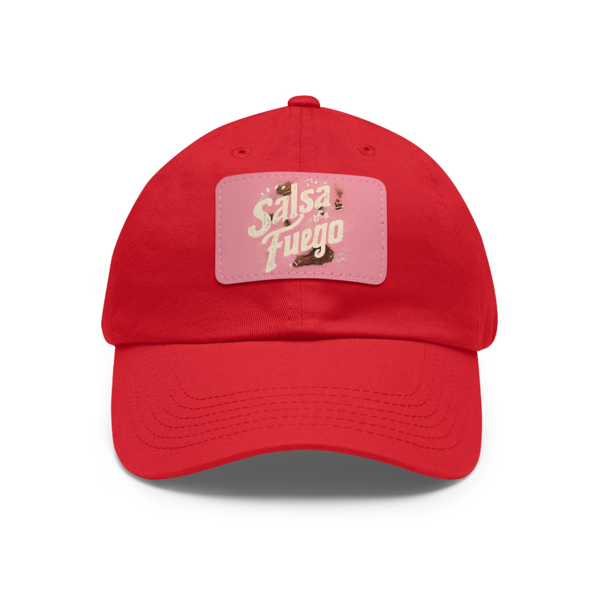 Salsa Fuego Dad Hat with Leather Patch (Rectangle)