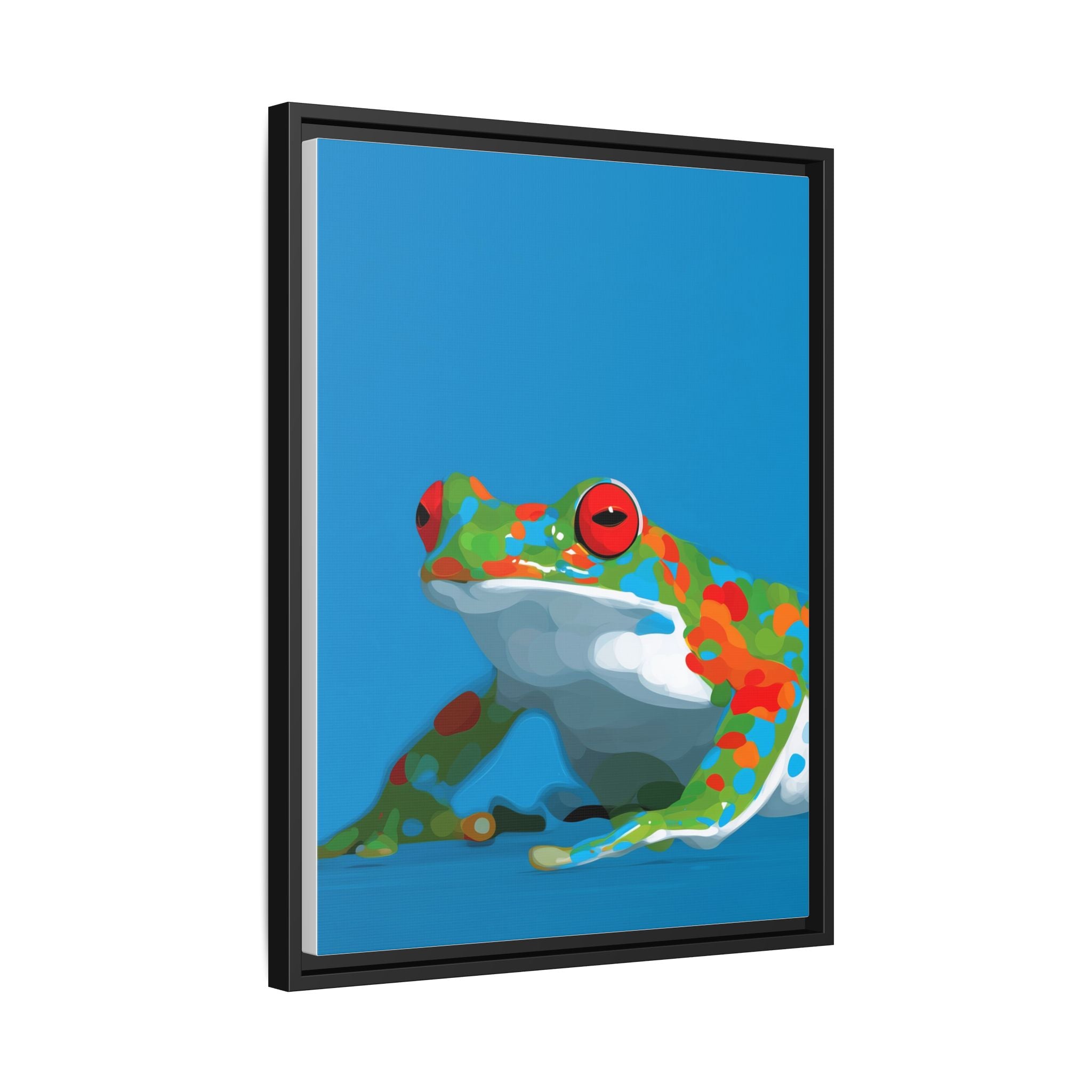 Mosaic Frog: Geometric Wildlife Art, Colorful Amphibian Print   |    Custom Orders Available