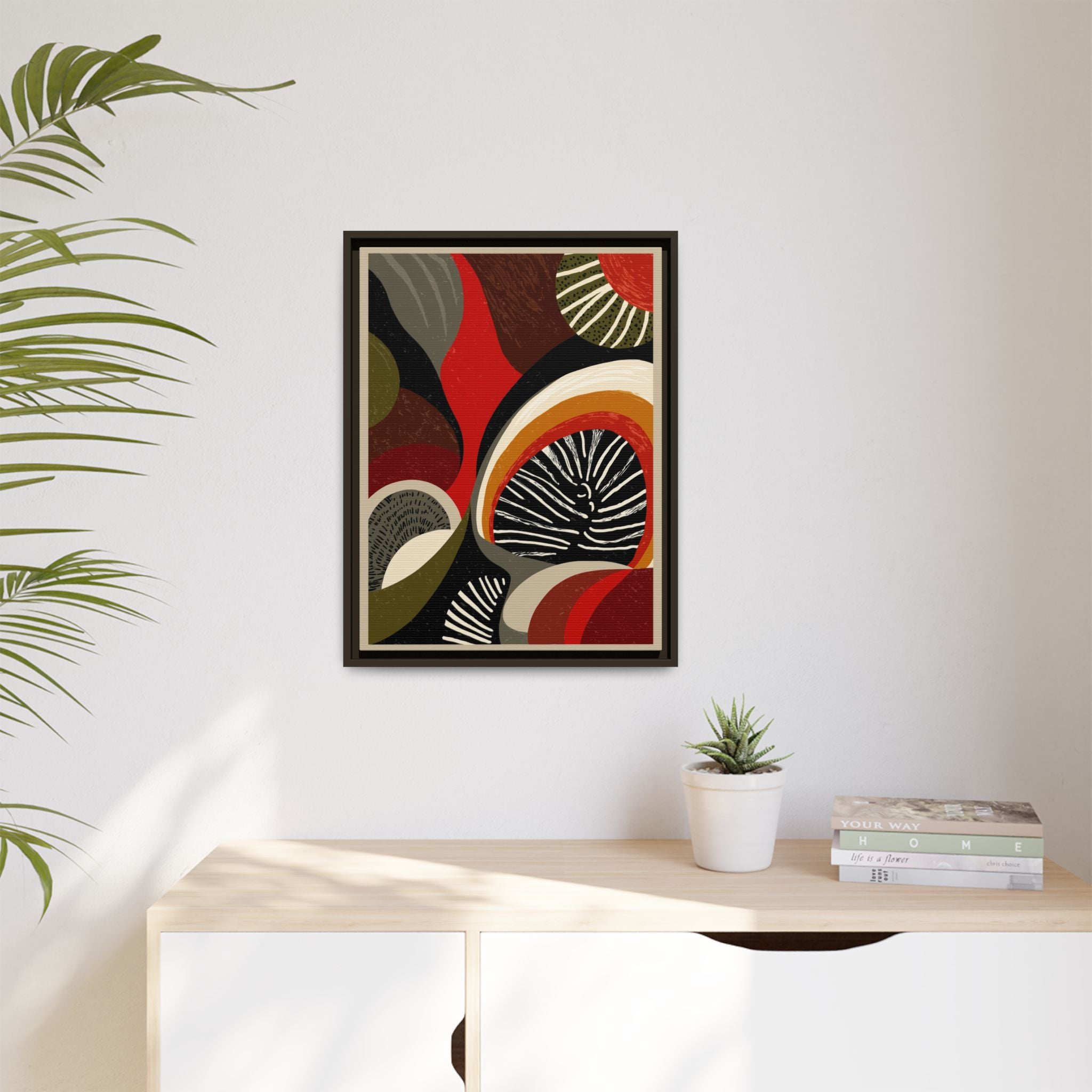 Geometric Rhythm: Abstract Composition, Mid-Century Modern Art, Radial Design Inspiration   |   Custom Orders Accepted