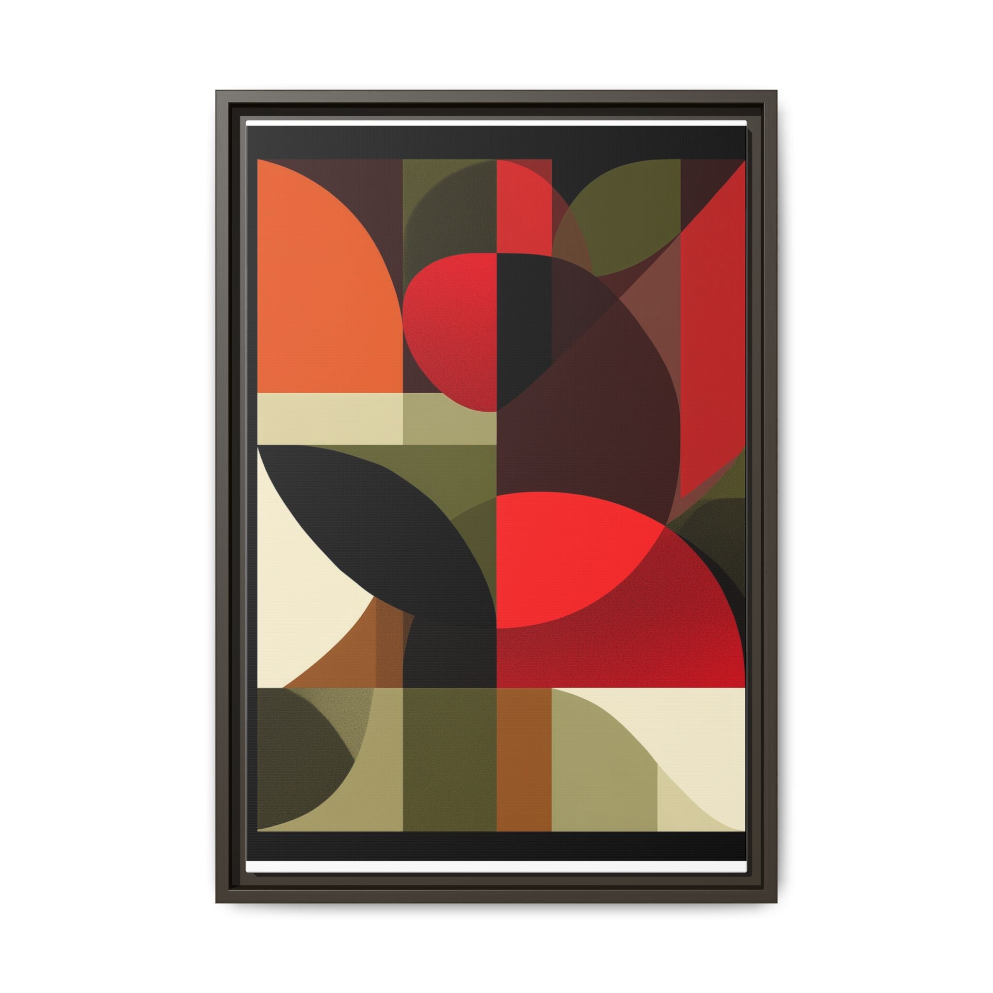 Geometric Fusion: Modern Abstract Composition, Cubist Color Blocks, Architectural Form Harmony   |   Custom Orders Accepted