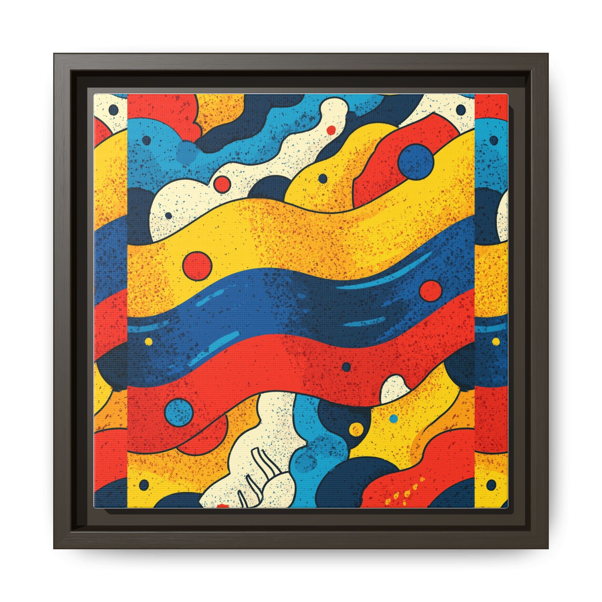 Wave Rhythms: Chromatic Abstraction, Vintage Screen Print Textures, Dynamic Color Composition   |   Custom Orders Accepted