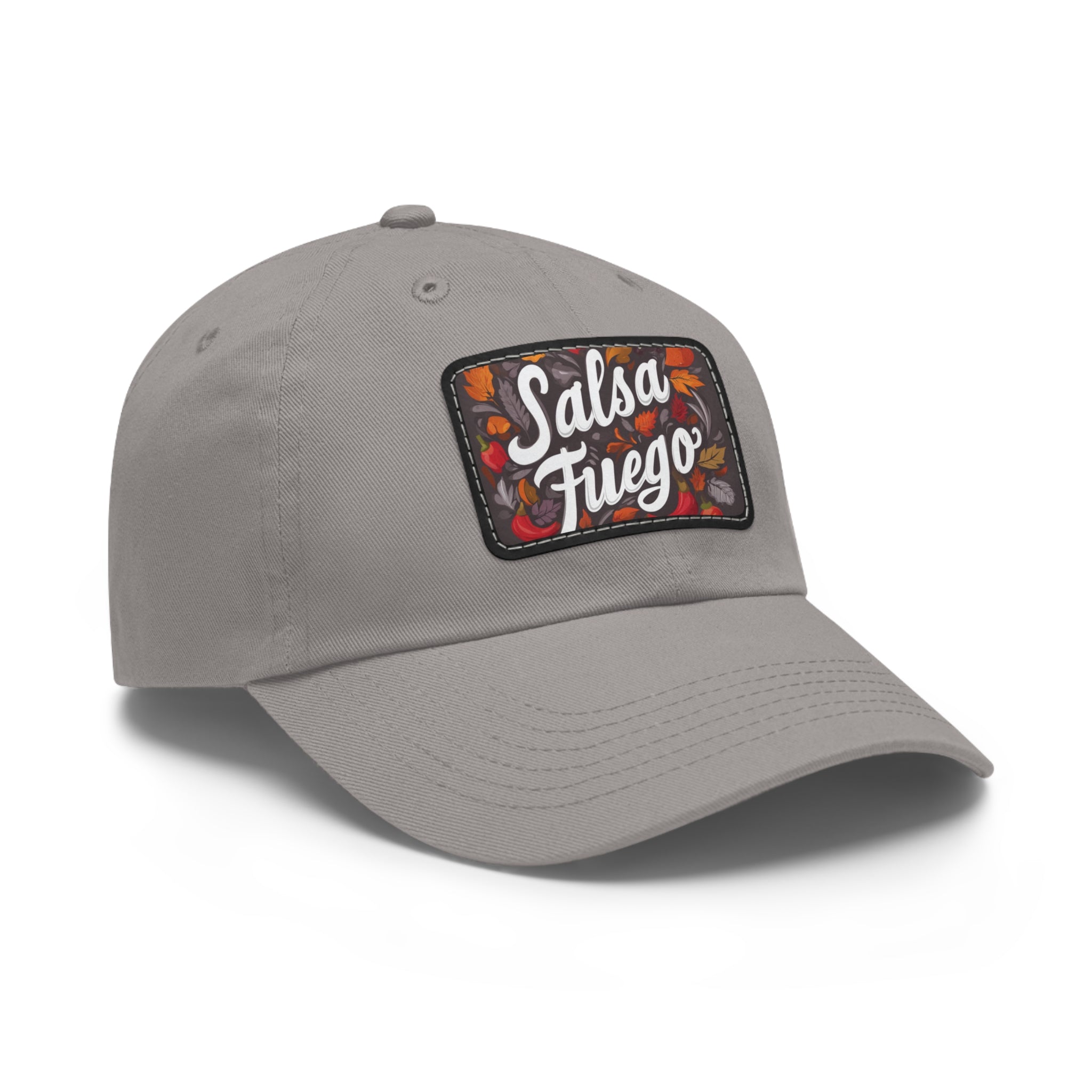 Salsa Fuego Floral Dad Hat with Leather Patch (Rectangle)