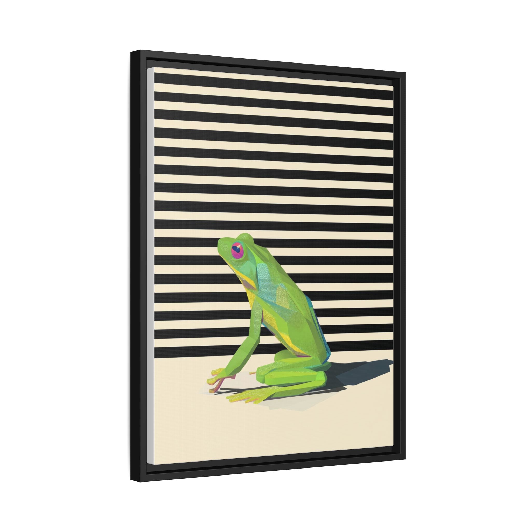 Geometric Amphibian: Stylized Frog Design, Modern Minimalist Art Print   |    Custom Orders Available