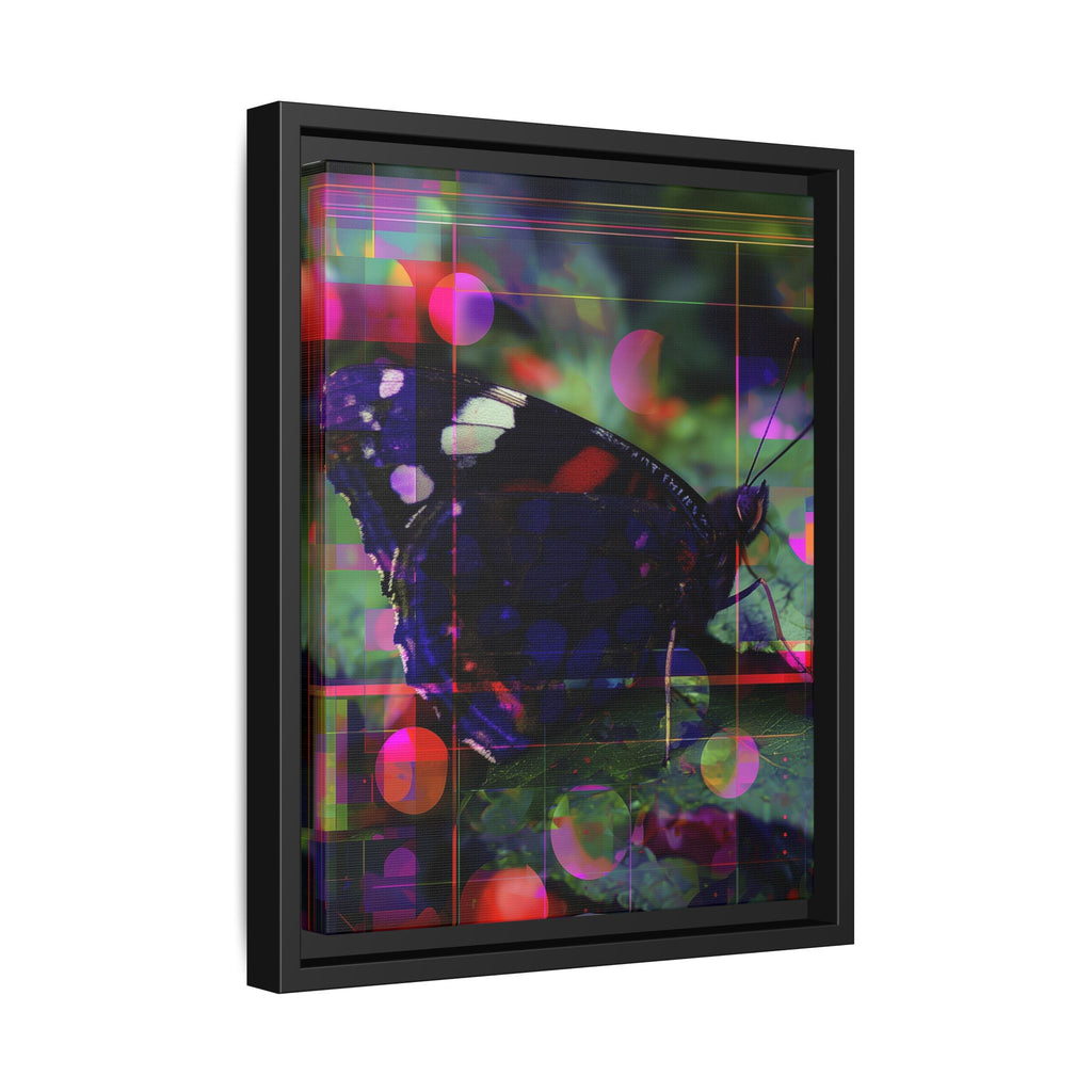 Geometric Butterfly Framed Print: Digital Glitch Butterfly Art, Geometric Nature Photography   |  Personalized & Custom Orders Available