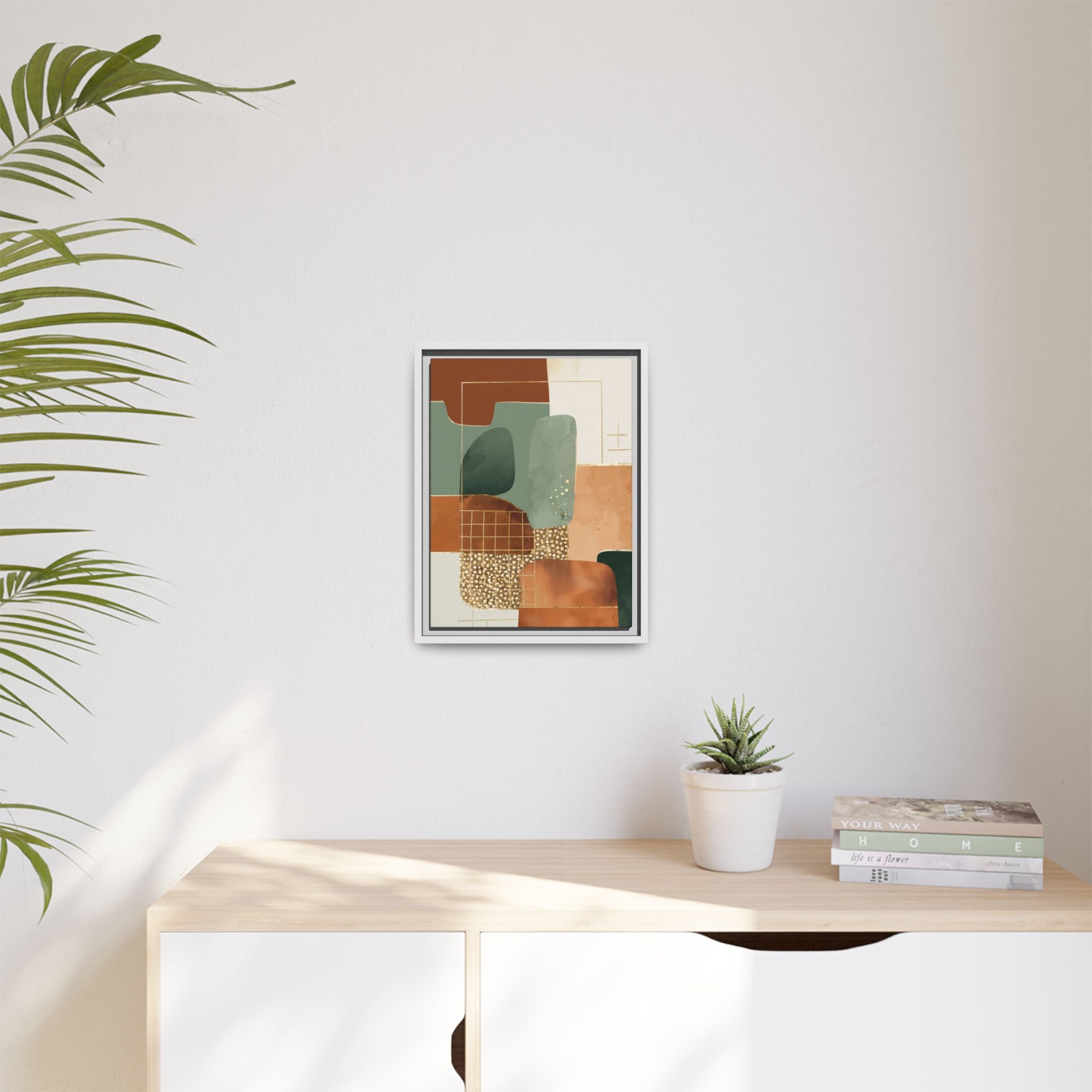 Geometric Harmony: Abstract Minimalist Art, Mid-Century Modern Design, Organic Shapes Composition   |   Custom Orders Accepted