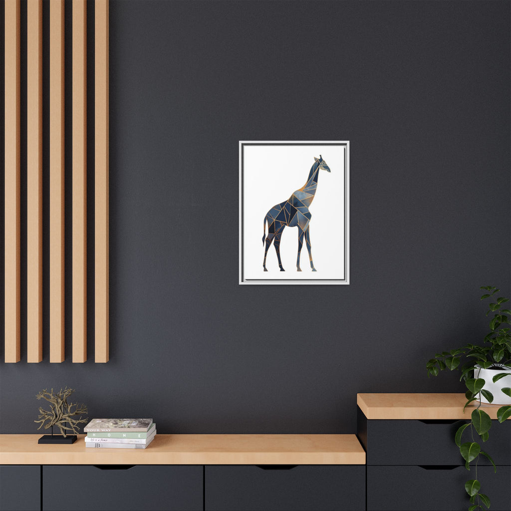 Geometric Giraffe Framed Print : Polygonal Wildlife Art, Modern Mosaic Design   |  Personalized & Custom Orders Available