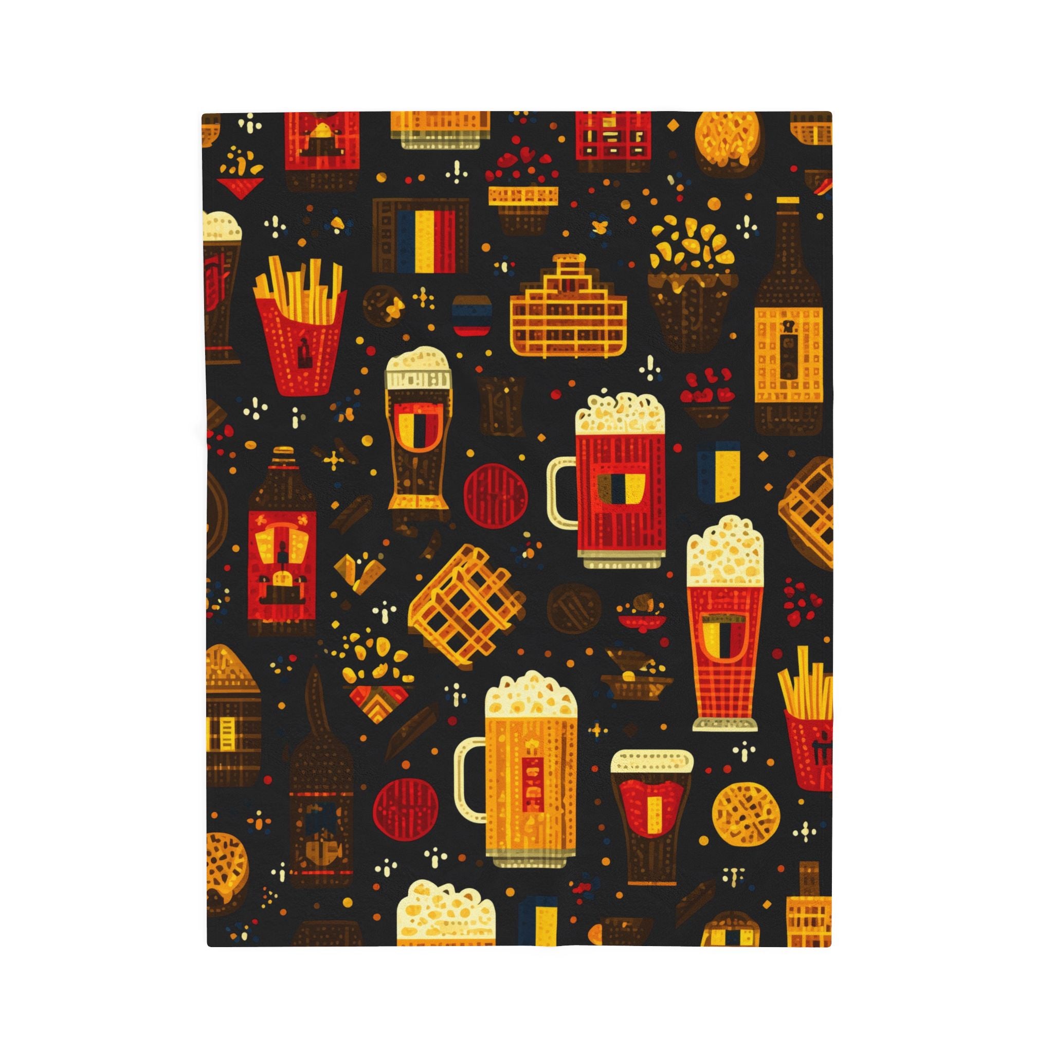 Belgian Feast: Pixel Culinary Tribute, Graphic Gastronomic Celebration   |   Custom Orders Accepted