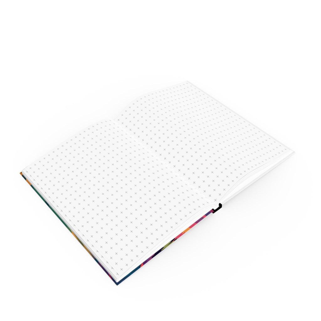 Personalized Journal    |  Kaleidoscope Panda: Geometric Wildlife Art, Digital Color Fragmentation, Contemporary Graphic Design