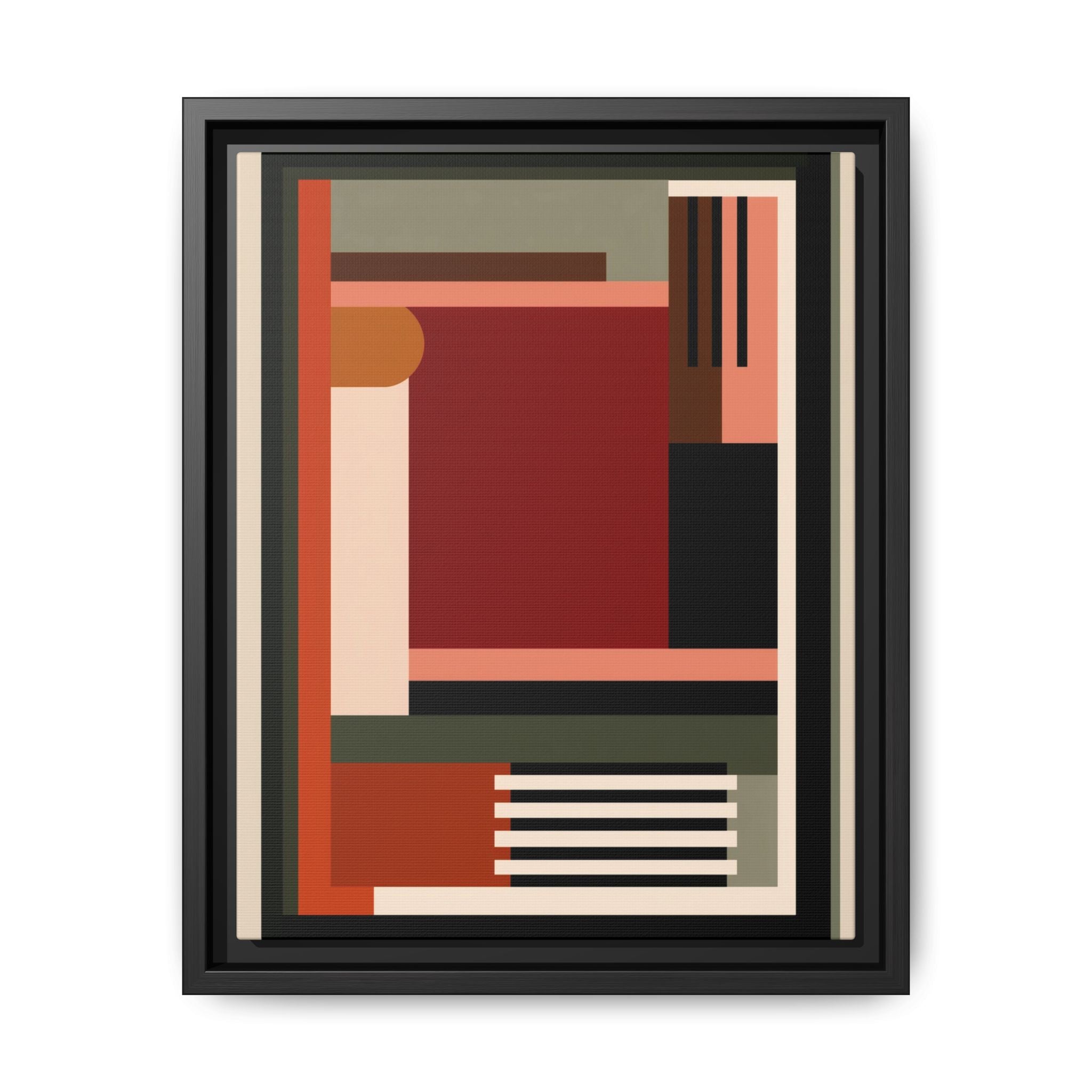 Architectural Geometries: Modern Abstract Composition, Bauhaus-Inspired Design, Geometric Color Blocking   |   Custom Orders Accepted