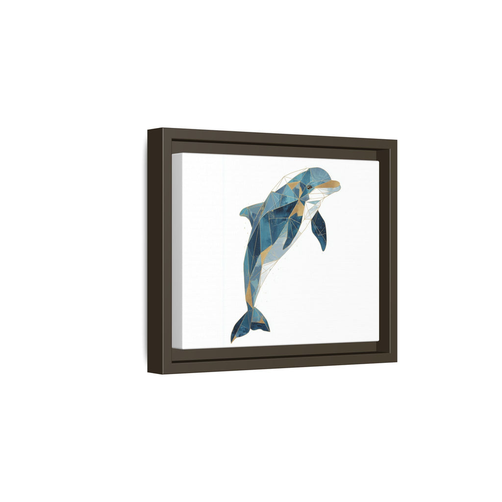 Oceanic Geometry: Dolphin in Blue Polygons, Modern Marine Art   |  Personalized & Custom Orders Available