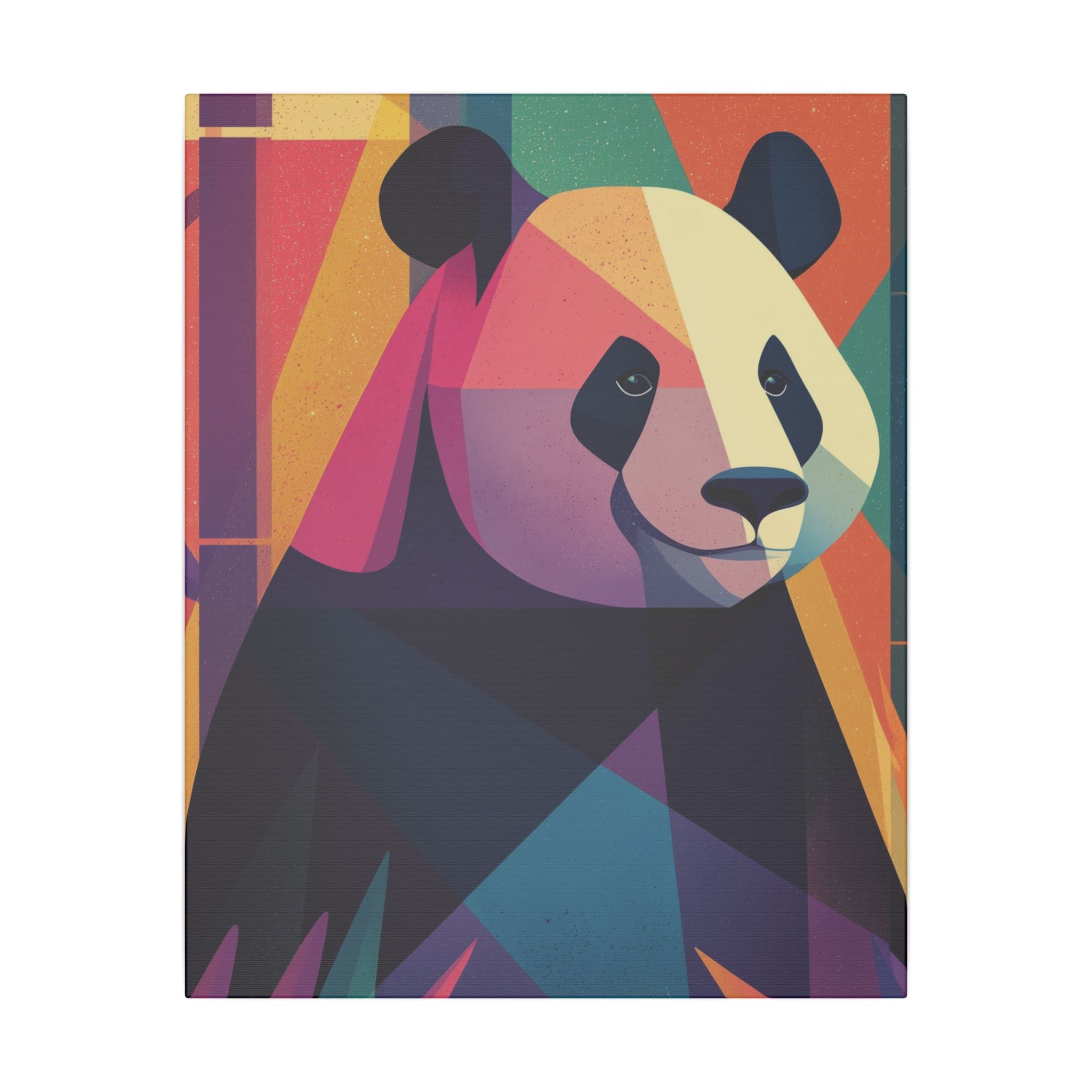 Geometric Panda: Polygonal Animal Art, Vibrant Modern Design, Abstract Wildlife Illustration   |  Personalized & Custom Orders Available