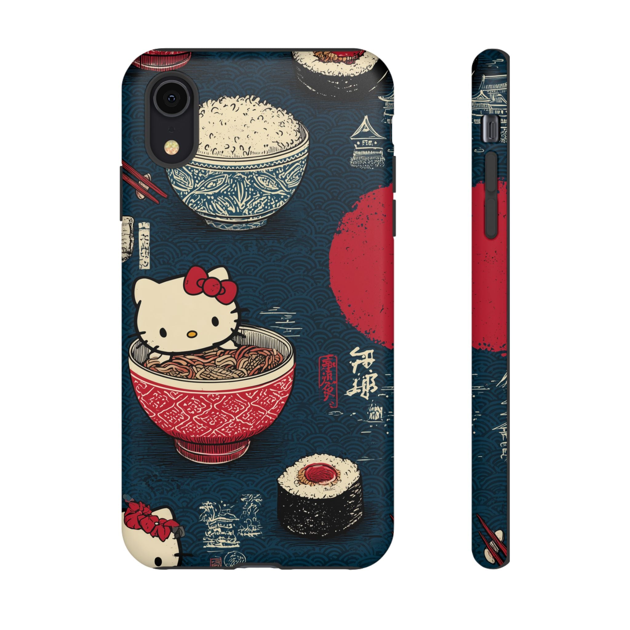 Japanese Kitty Sushi Vibrant Phone Case - Tough Case | Funky, Colorful, Unique Design for Gift, Accessory, Protection, Trendy