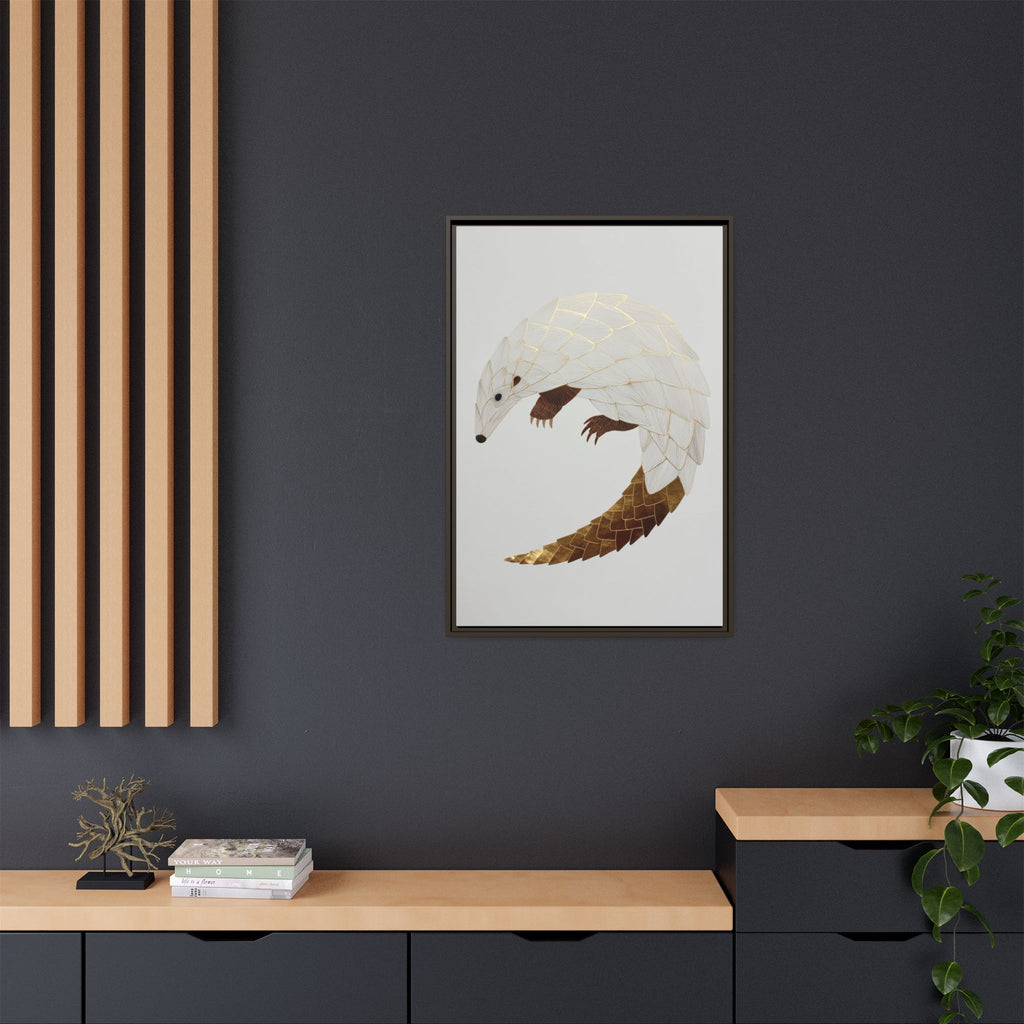 Geometric Hedgehog: Minimalist Wildlife Illustration, Layered Metallic Geometric Art   |    Custom Orders Available