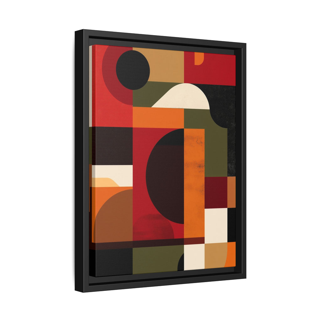 Geometric Convergence: Abstract Bauhaus Design, Constructivist Color Blocks, Architectural Art Composition   |   Custom Orders Accepted