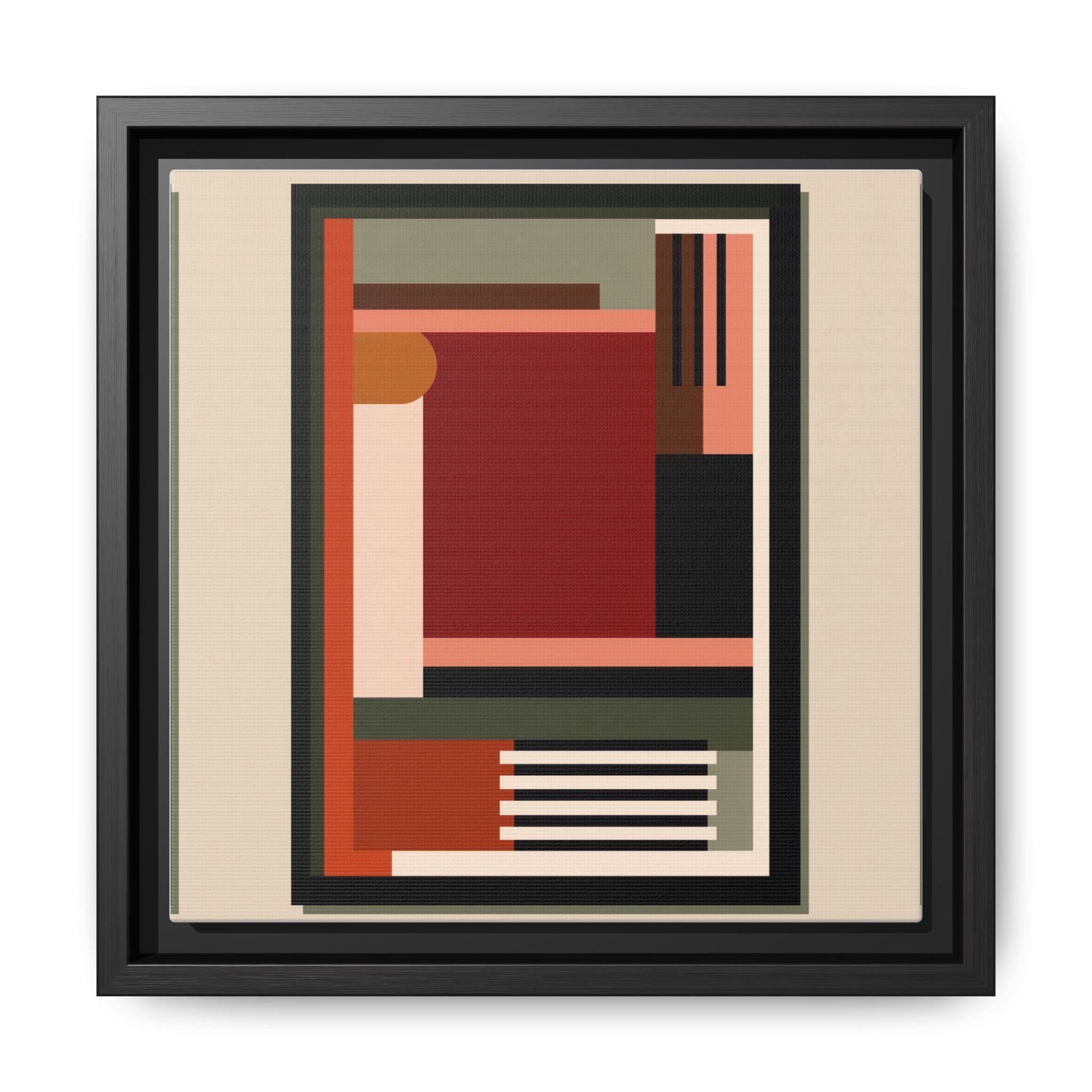 Architectural Geometries: Modern Abstract Composition, Bauhaus-Inspired Design, Geometric Color Blocking   |   Custom Orders Accepted