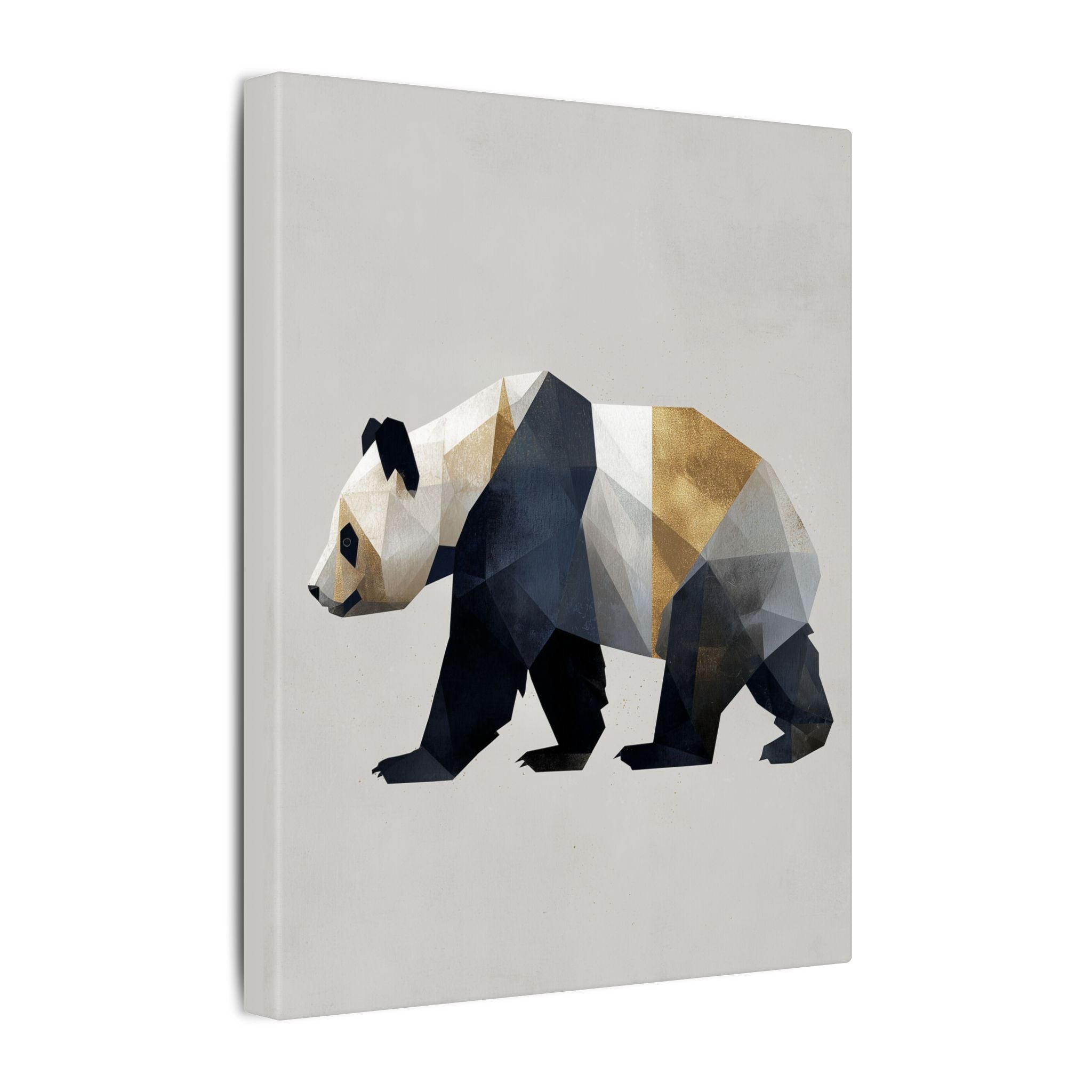Geometric Panda: Minimalist Digital Art, Polygonal Wildlife Design, Contemporary Graphic Illustration   |  Personalized & Custom Orders
