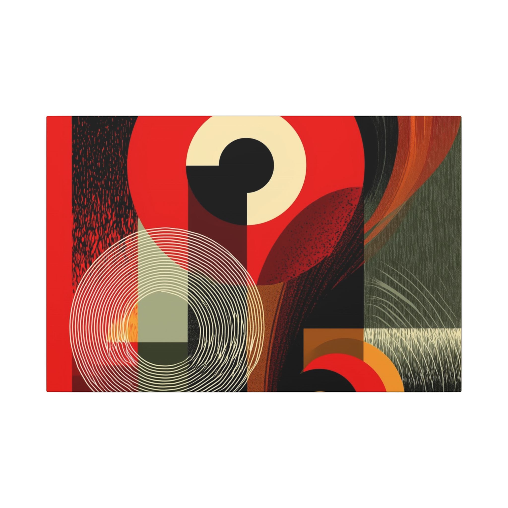 Geometric Convergence: Mid-Century Modern Abstract, Constructivist Design Principles, Bold Chromatic Composition   |   Custom Orders