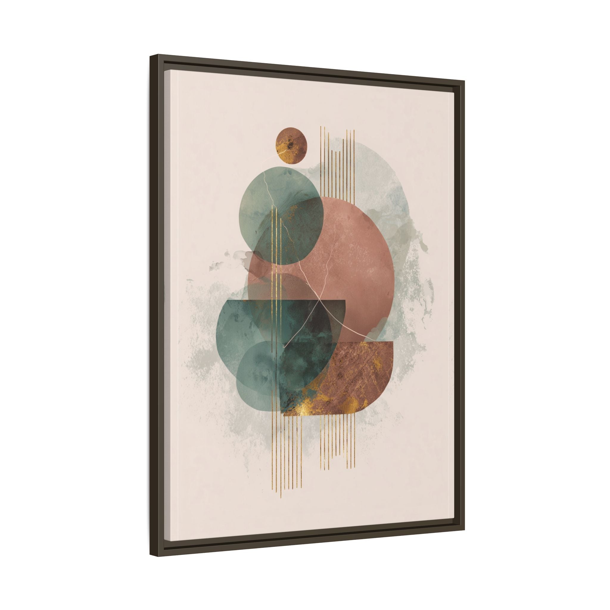 Translucent Geometries: Abstract Circles, Mid-Century Minimalism, Watercolor Layers   |   Custom Orders Accepted