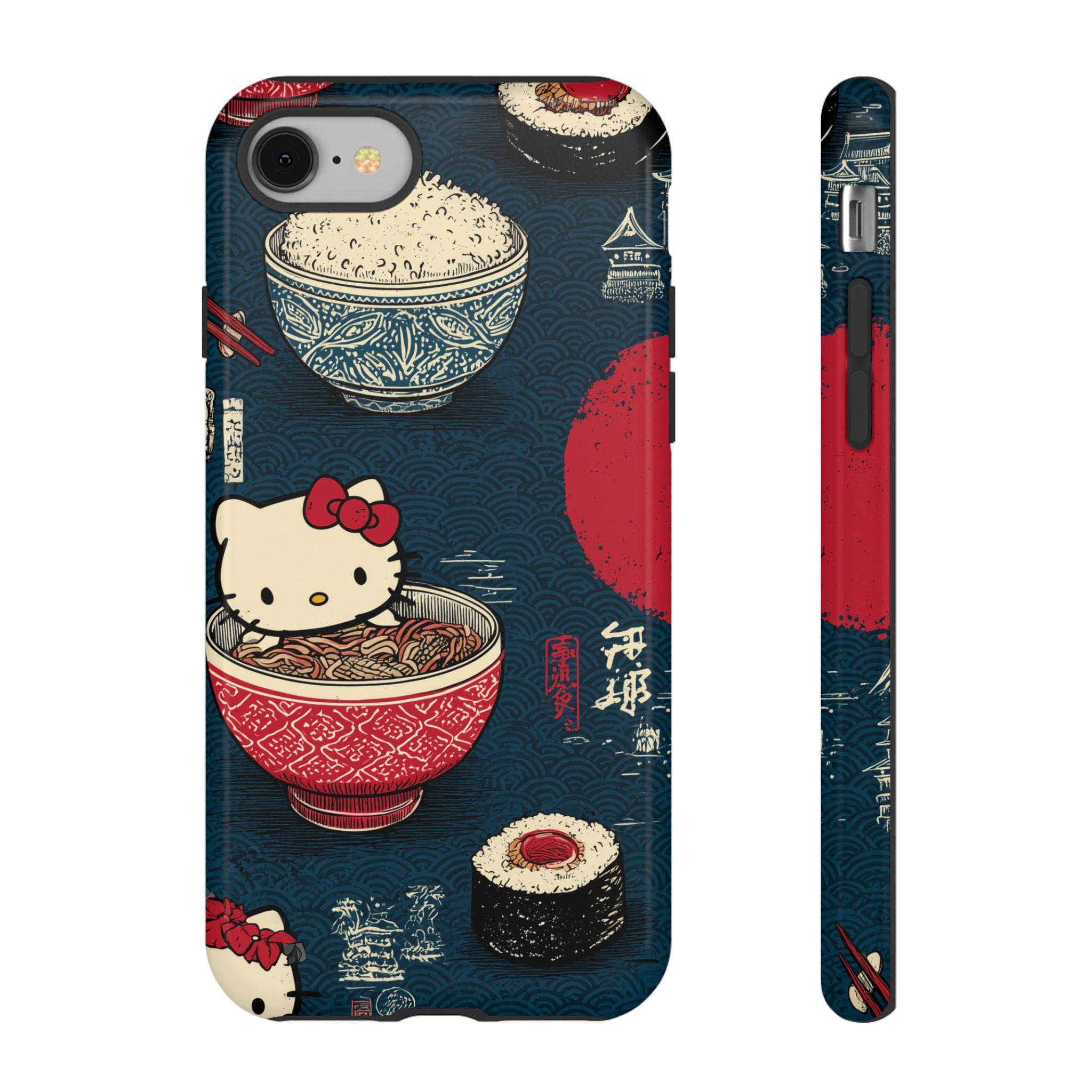 Japanese Kitty Sushi Vibrant Phone Case - Tough Case | Funky, Colorful, Unique Design for Gift, Accessory, Protection, Trendy