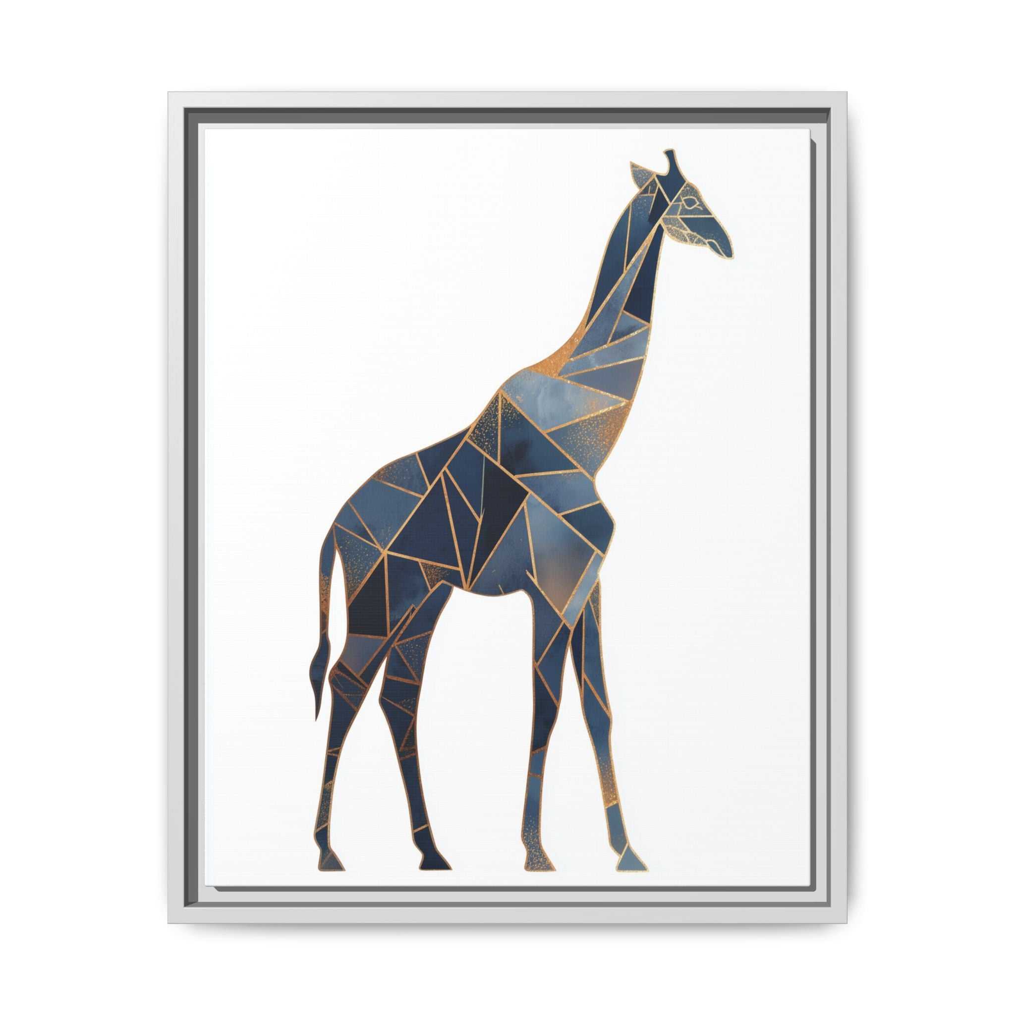 Geometric Giraffe Framed Print : Polygonal Wildlife Art, Modern Mosaic Design   |  Personalized & Custom Orders Available