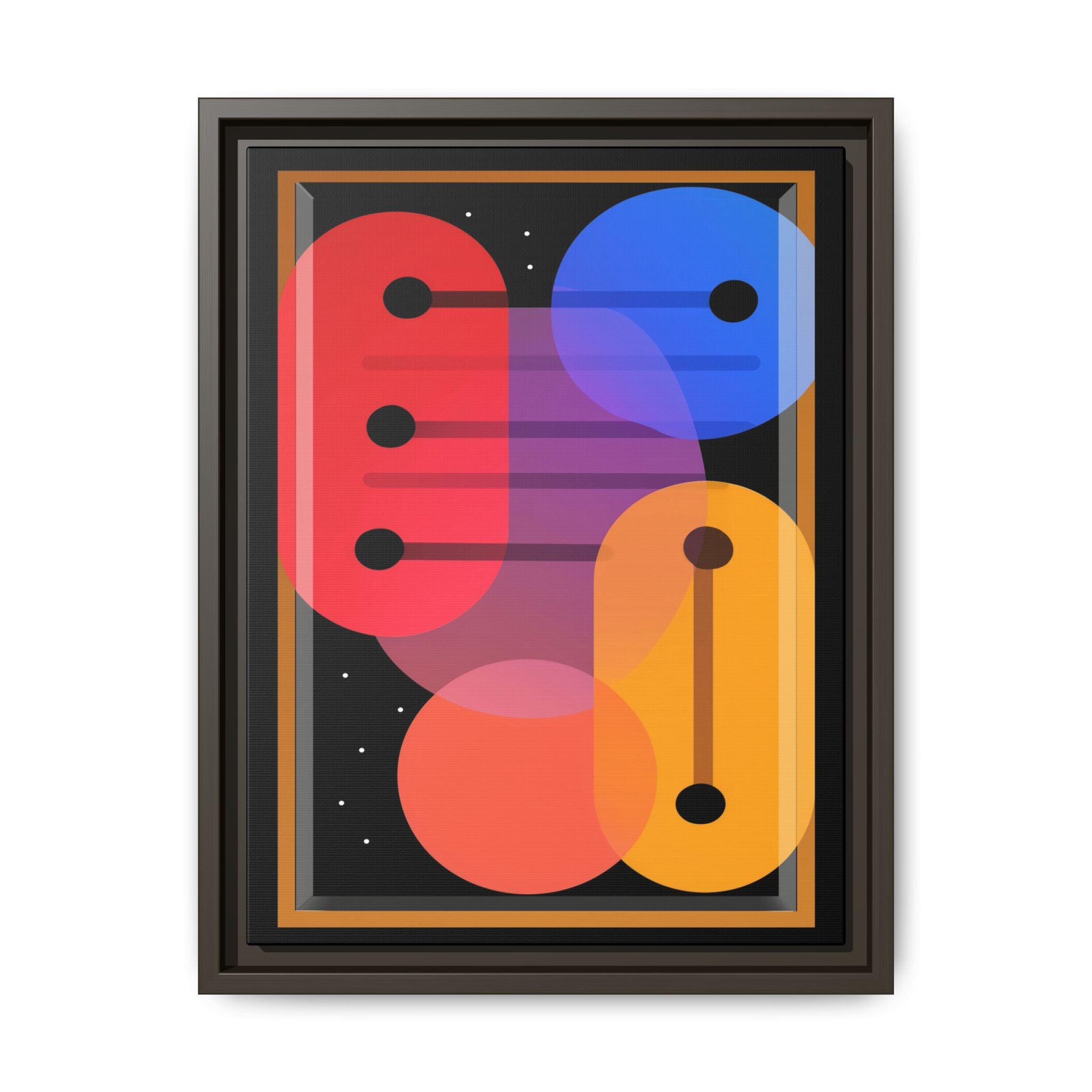 Celestial Geometry: Organic Shapes in Motion, Digital Abstract Composition, Vibrant Color Intersections   |   Custom Orders Accepted