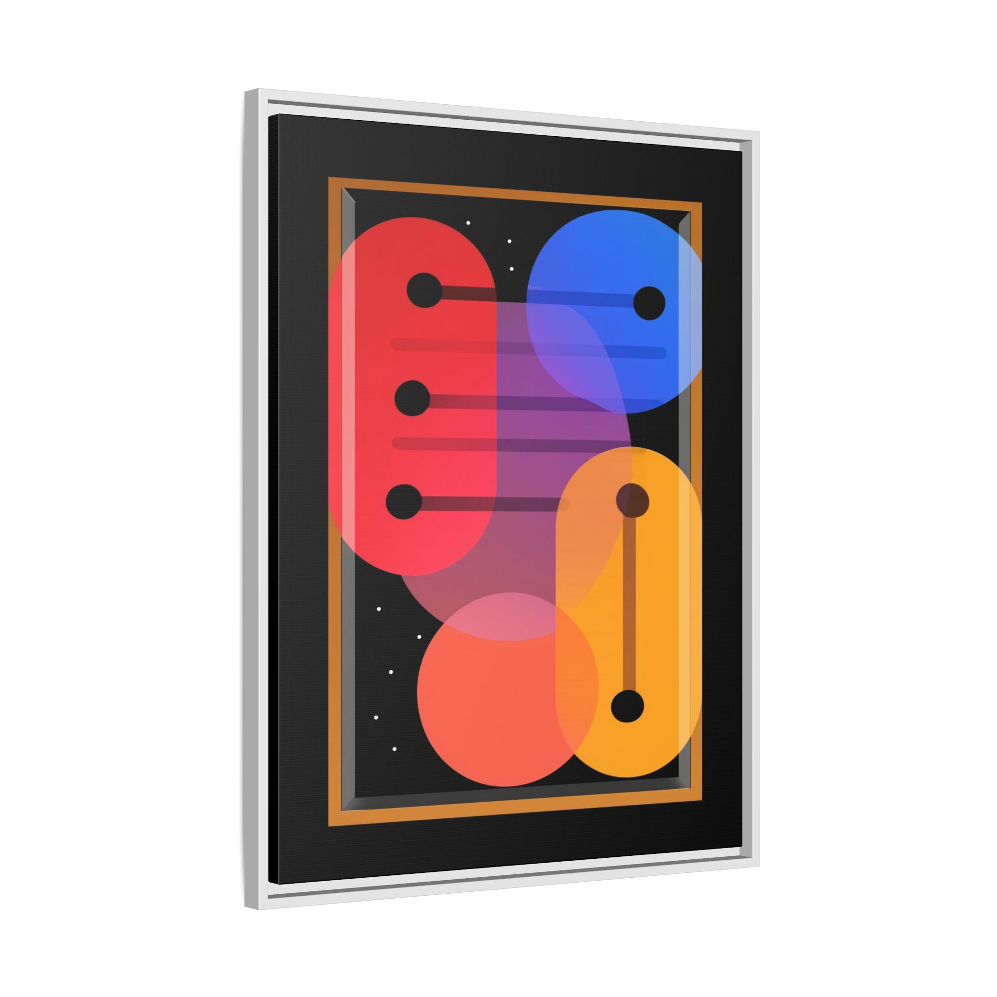 Celestial Geometry: Organic Shapes in Motion, Digital Abstract Composition, Vibrant Color Intersections   |   Custom Orders Accepted