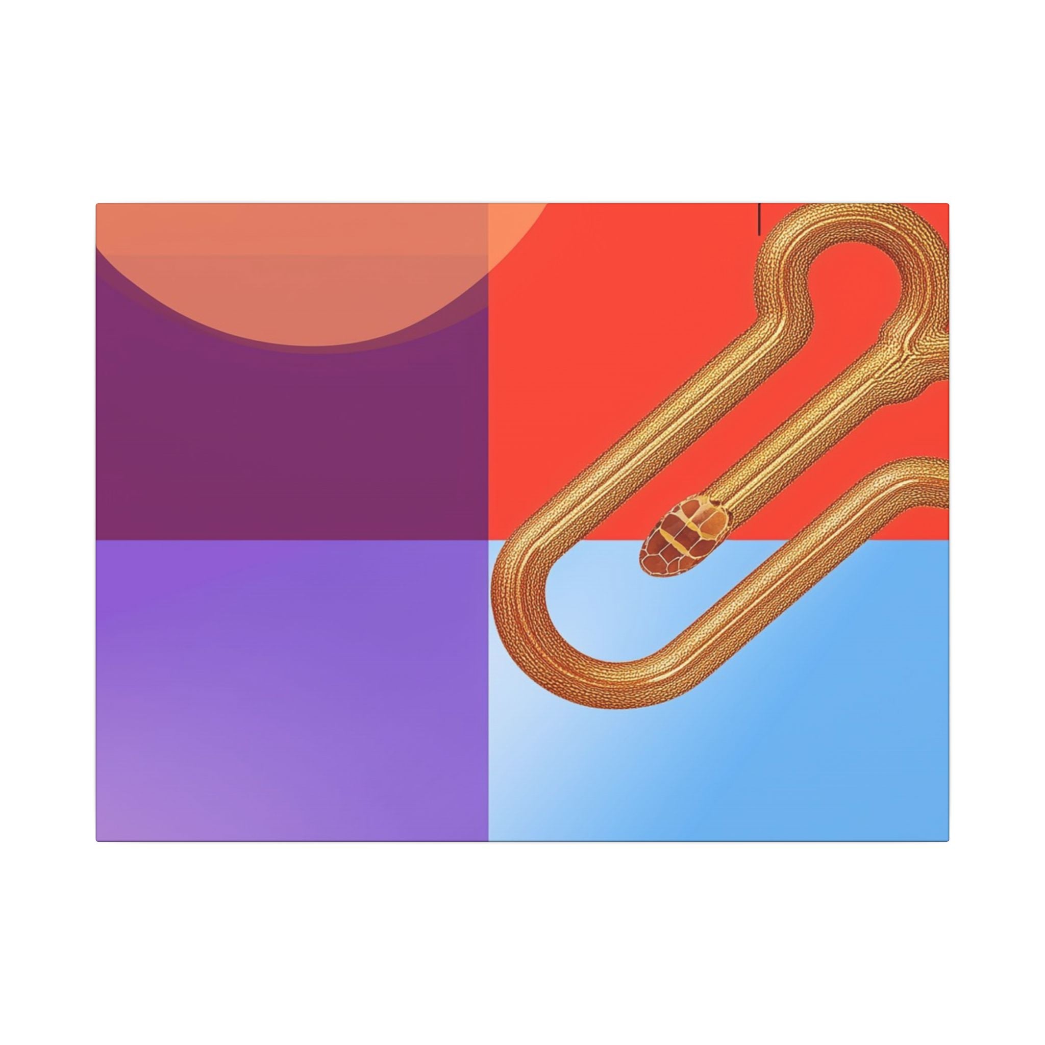 Serpentine Geometry: Abstract Color Fusion, Dimensional Graphic Design, Vibrant Compositional Art   |   Custom Orders Accepted