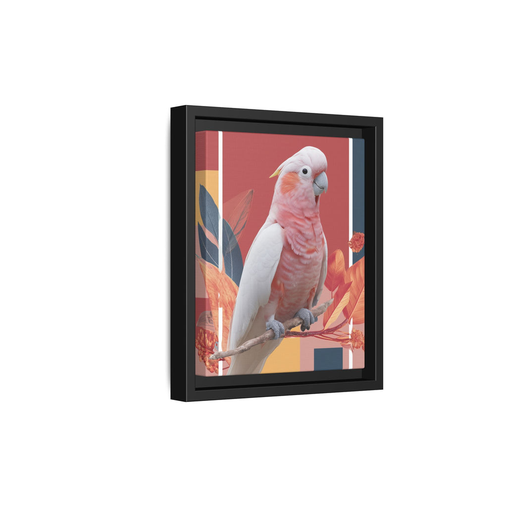 Framed Print: Cockatoo in Contemporary Geometric Style, Modern Avian Art Collection   |  Personalized & Custom Orders Available