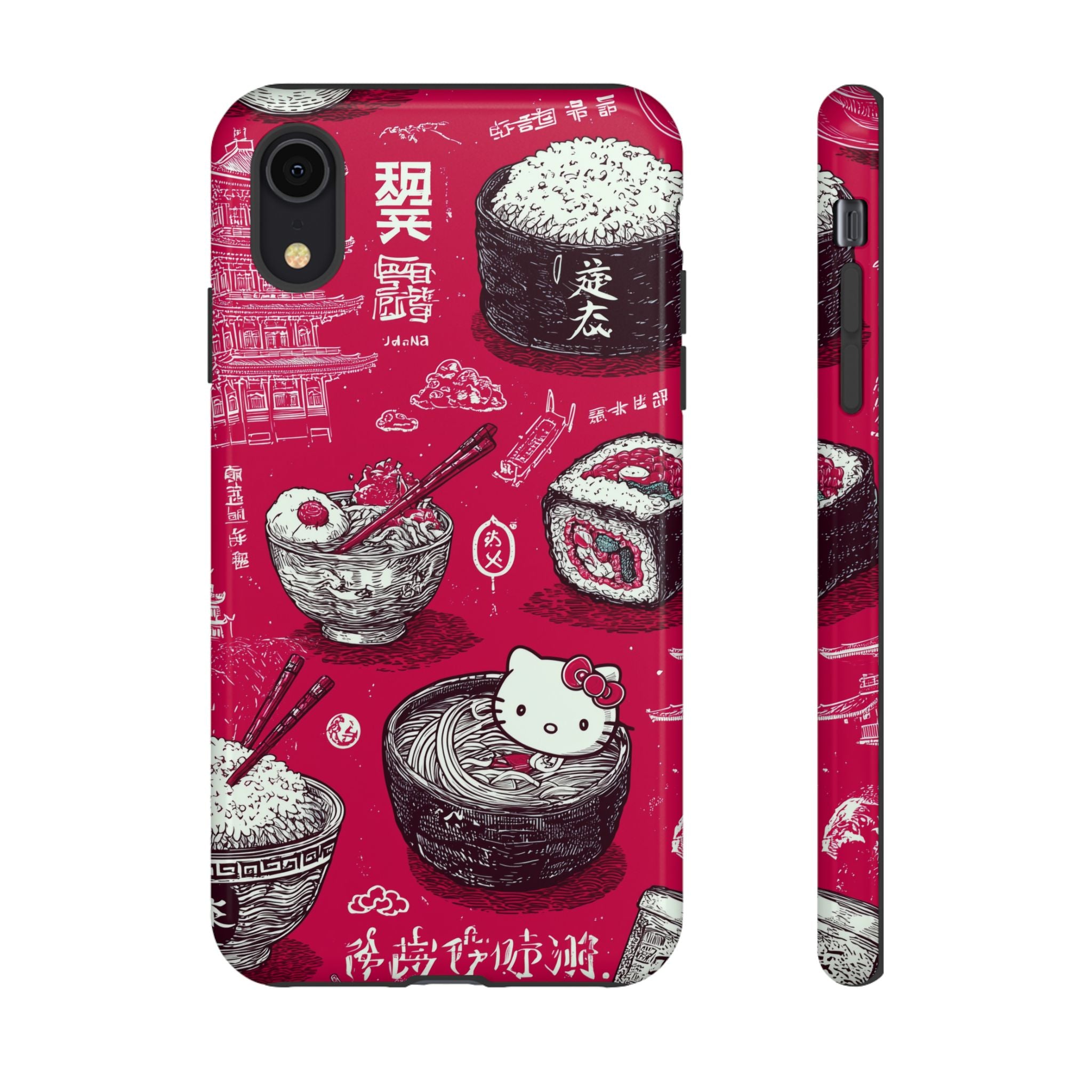 Japanese Kitty Vibrant Phone Case - Tough Case | Funky, Colorful, Unique Design for Personalization, Gift, Accessory, Protection, Trendy