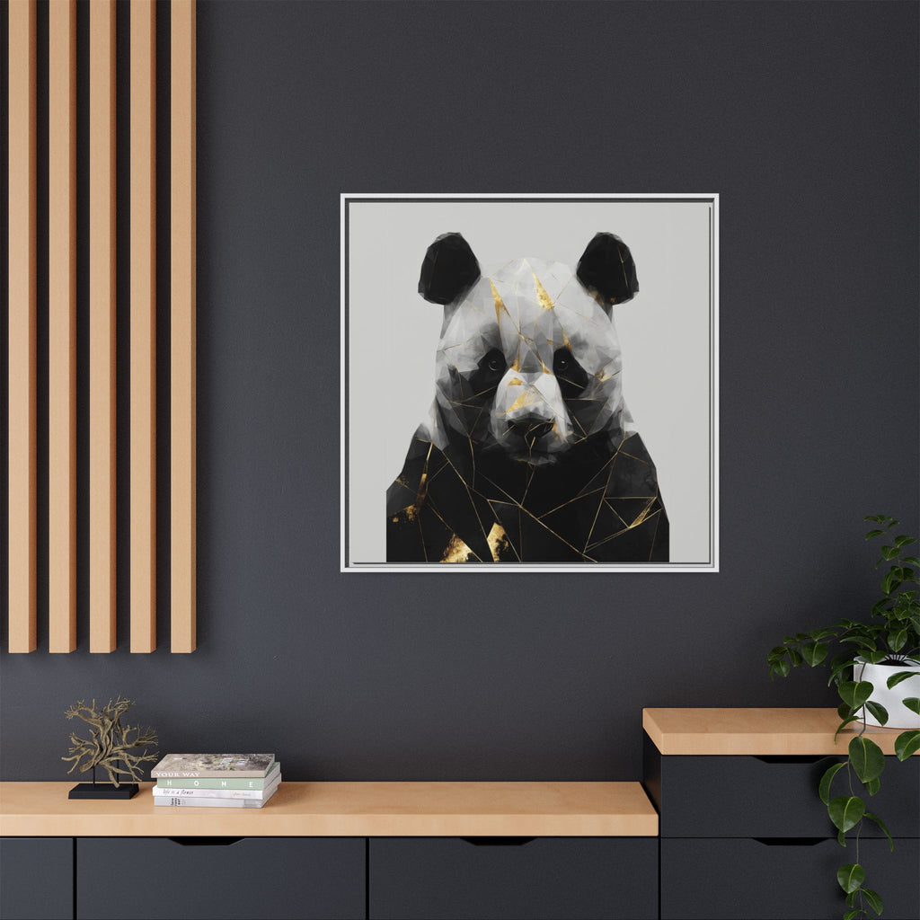 Fractured Panda: Geometric Wildlife Art, Low-Poly Contemporary Portrait   |  Personalized & Custom Orders Available