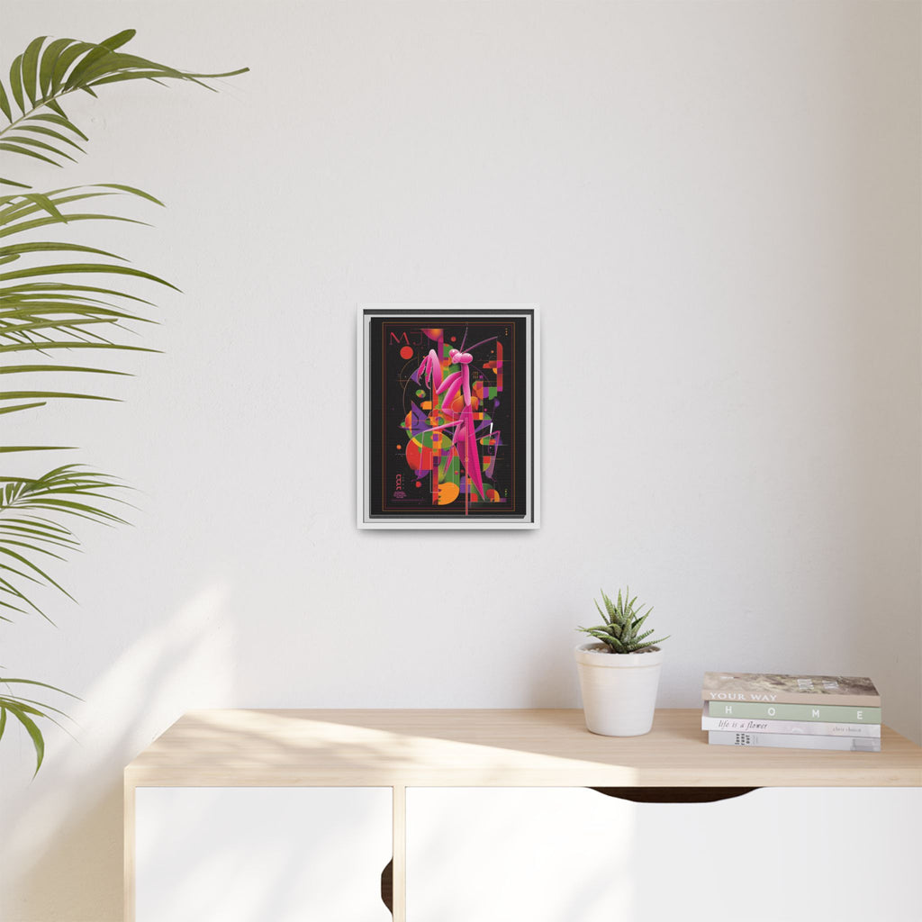 Geometric Mantis Framed Print : Starry Night Abstract, Graphic Design Poster   |  Personalized & Custom Orders Available
