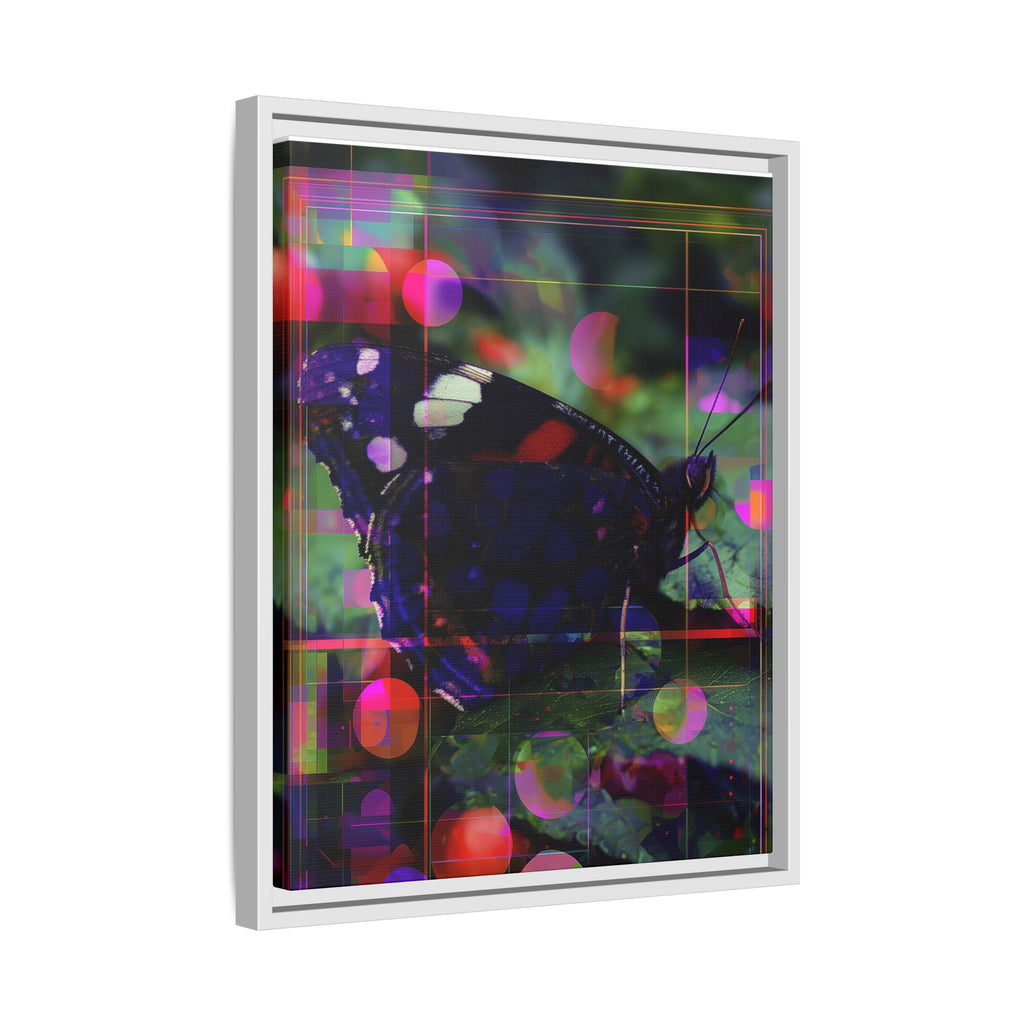 Geometric Butterfly Framed Print: Digital Glitch Butterfly Art, Geometric Nature Photography   |  Personalized & Custom Orders Available