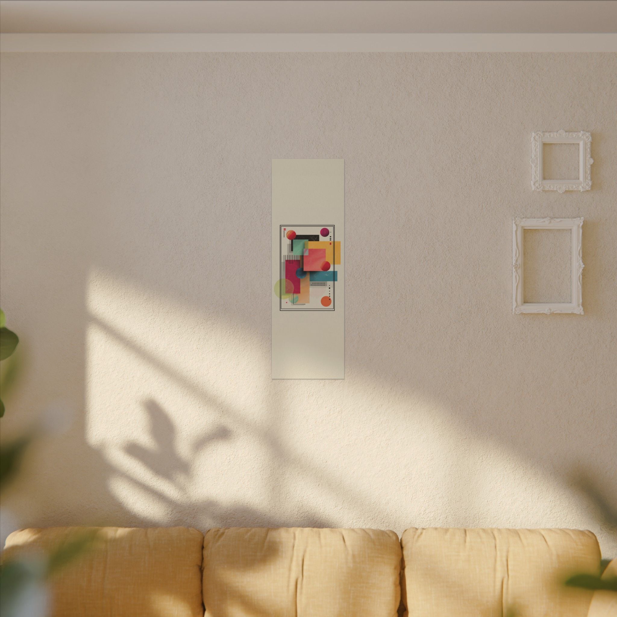 Geometric Dynamism: Bauhaus Abstraction, Translucent Shapes, Modernist Composition   |   Custom Orders Accepted