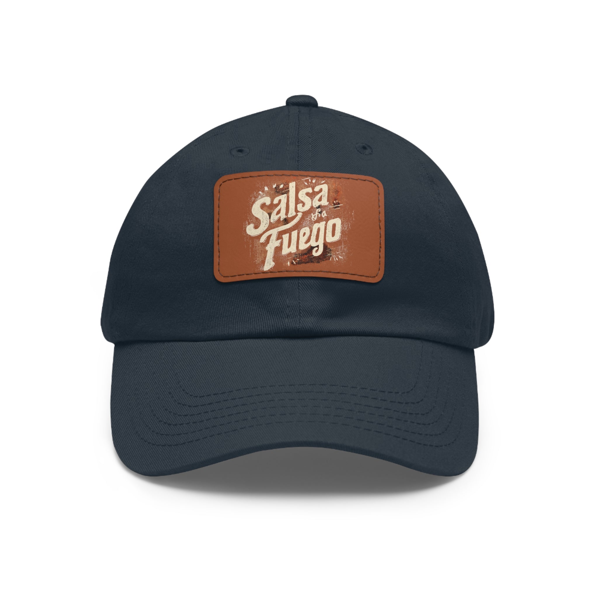 Salsa Fuego Dad Hat with Leather Patch (Rectangle)