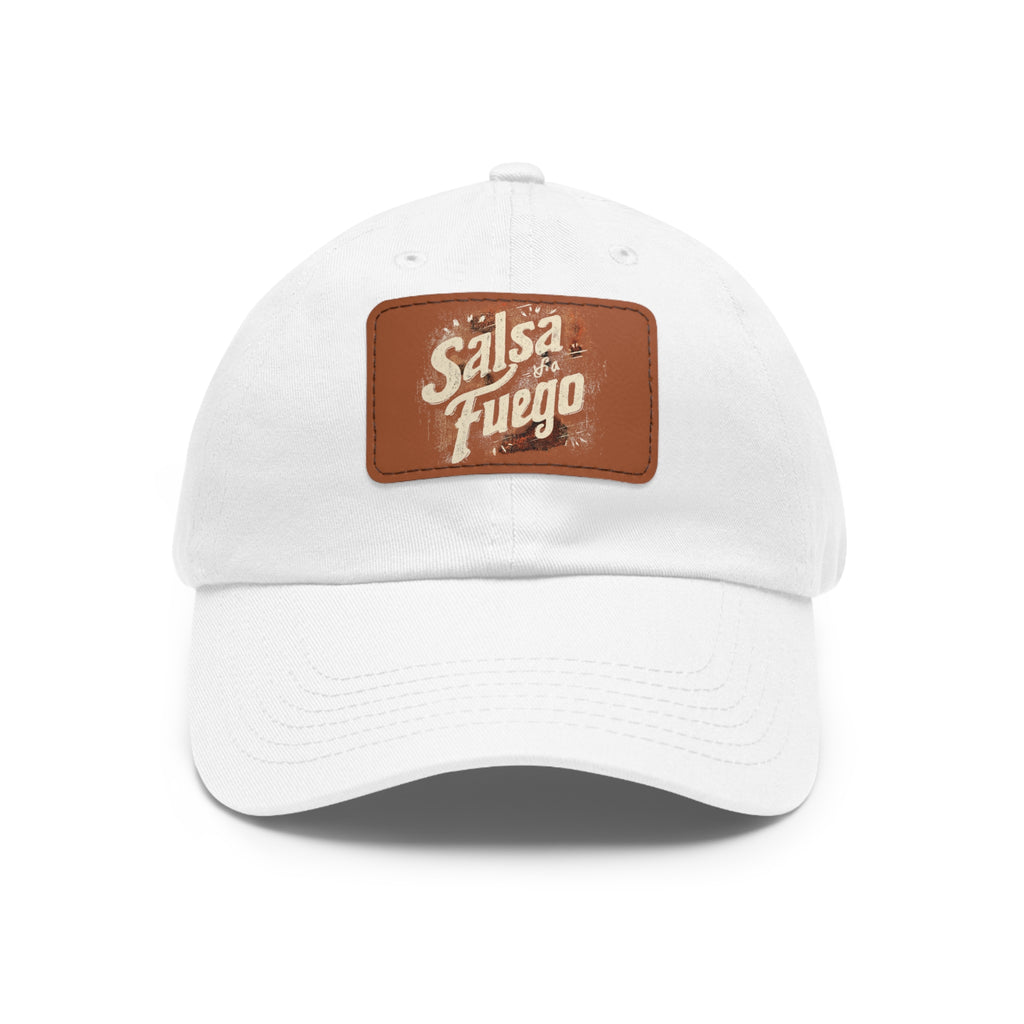 Salsa Fuego Dad Hat with Leather Patch (Rectangle)