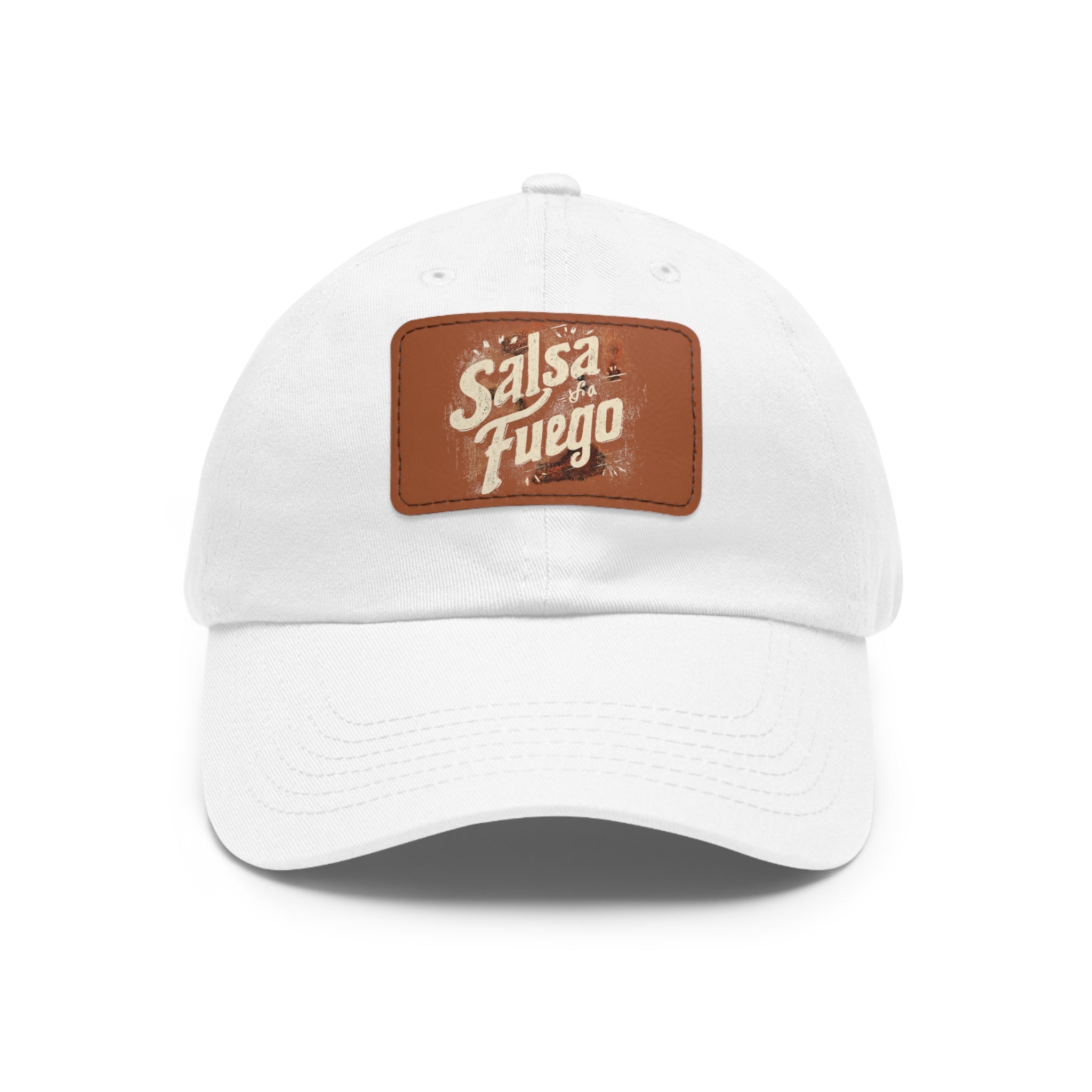 Salsa Fuego Dad Hat with Leather Patch (Rectangle)