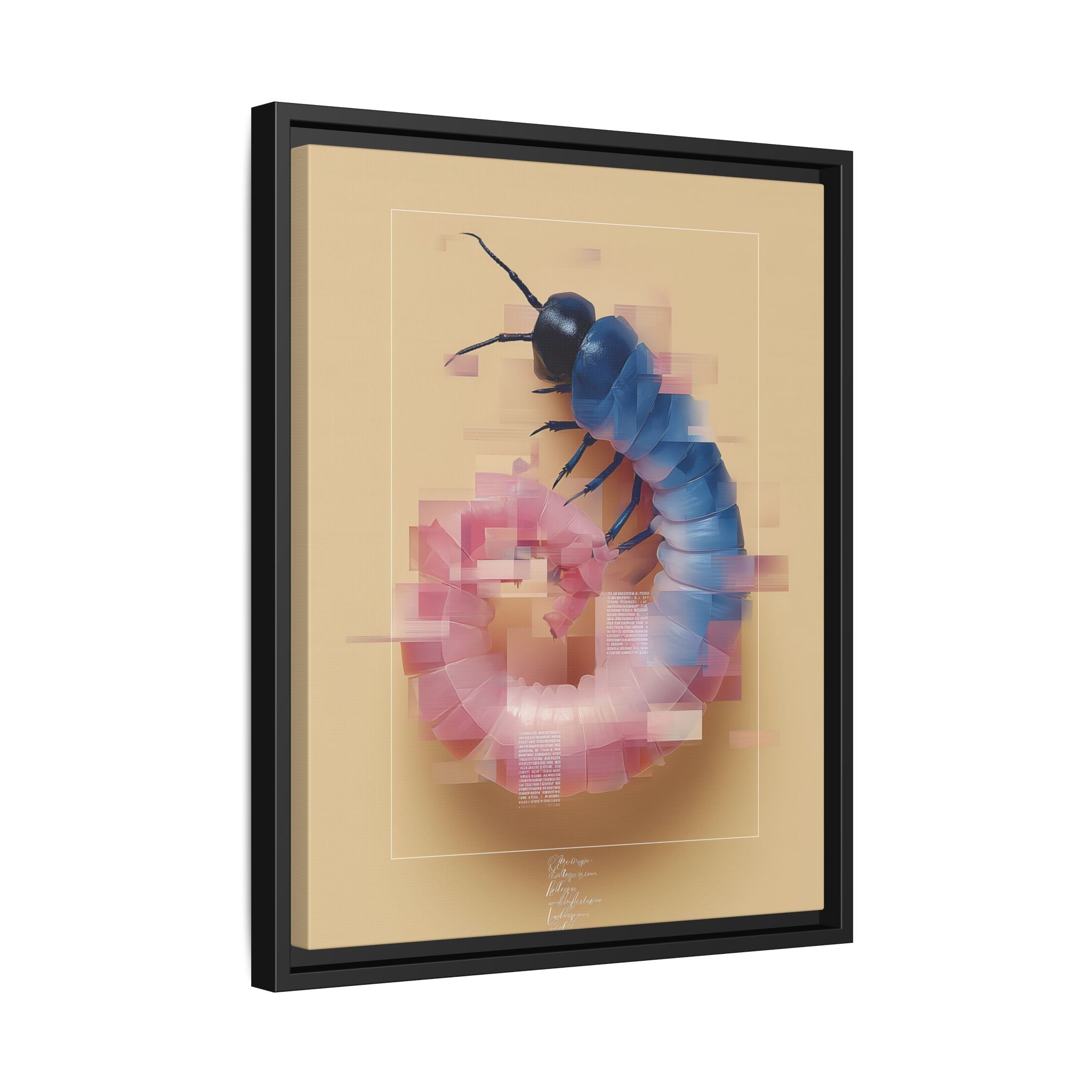 Glitched Symmetry: Digital Insect Mosaic, Pixelated Fragmentation   |    Custom Orders Available