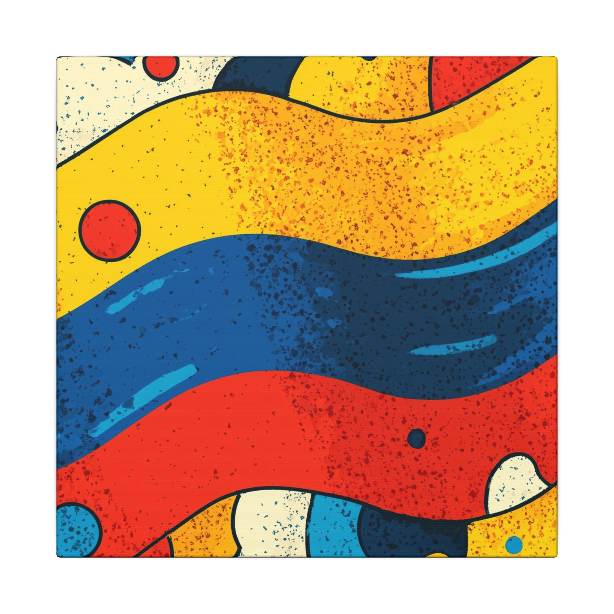 Fluid Dynamics: Retro Abstract Shapes, Mid-Century Modern Motion, Geometric Color Waves   |   Custom Orders Accepted