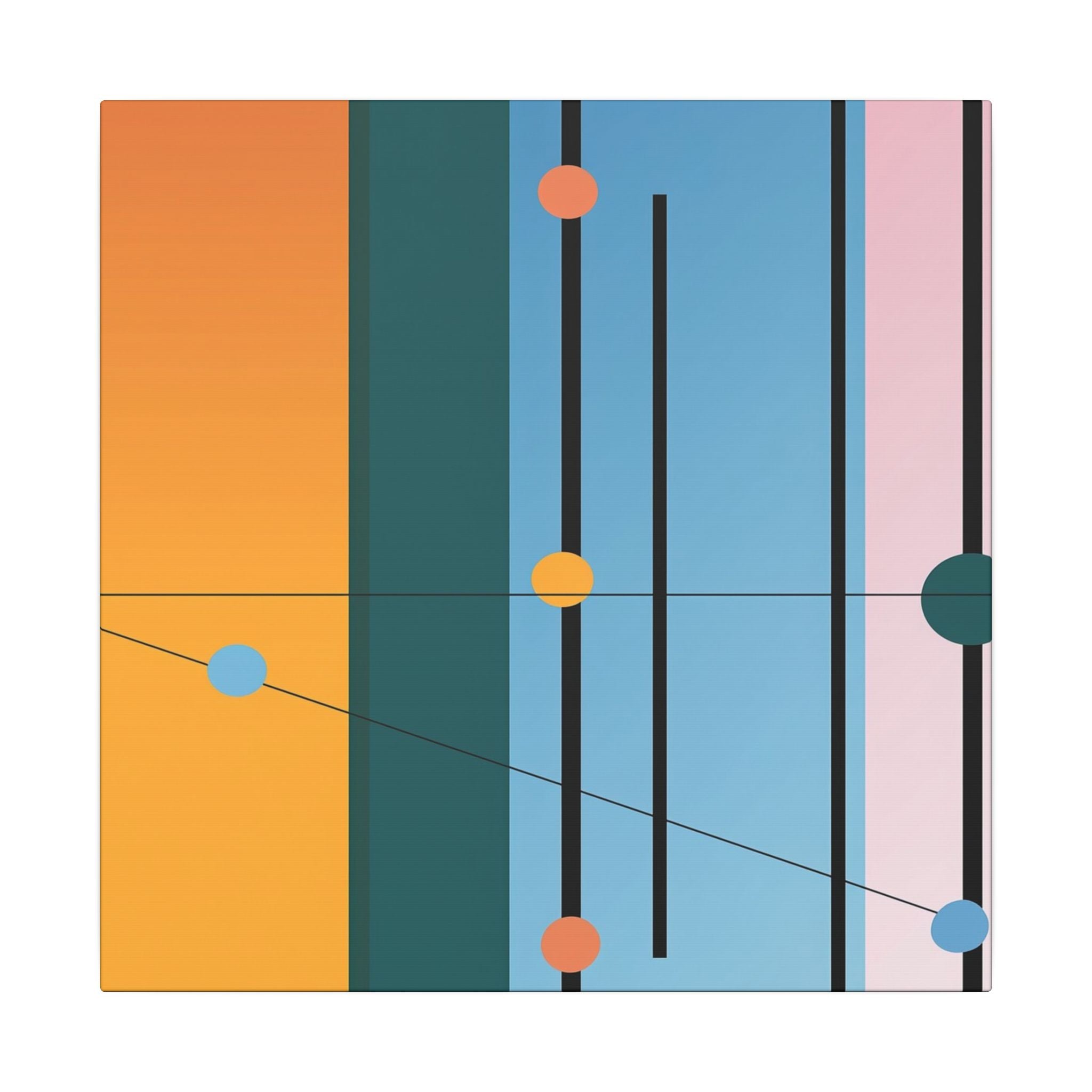 Geometric Networks: Constructivist Color Planes, Intersectional Design, Minimalist Spatial Composition   |   Custom Orders Accepted