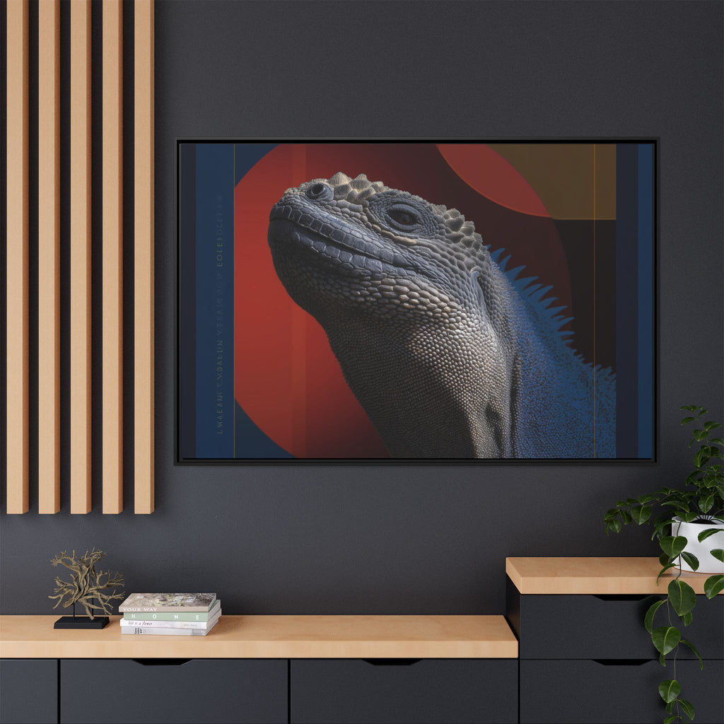 Scales of Antiquity: Prehistoric Reptilian Portrait, Abstract Geometric Composition   |    Custom Orders Available