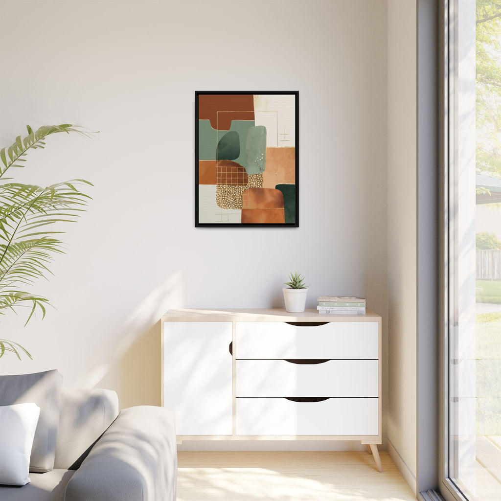 Geometric Harmony: Abstract Minimalist Art, Mid-Century Modern Design, Organic Shapes Composition   |   Custom Orders Accepted
