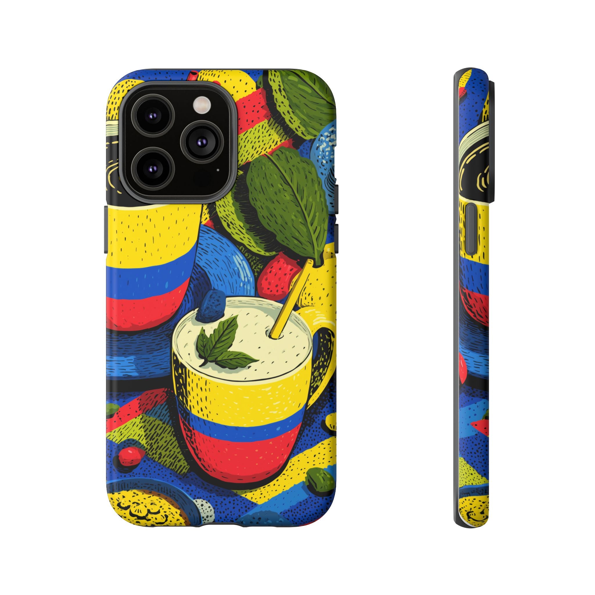 Vibrant Phone Case for Tough Cases | Colorful Colombian Art, Unique Gift, Trendy Accessory, Summer Style, Festival Must-Have