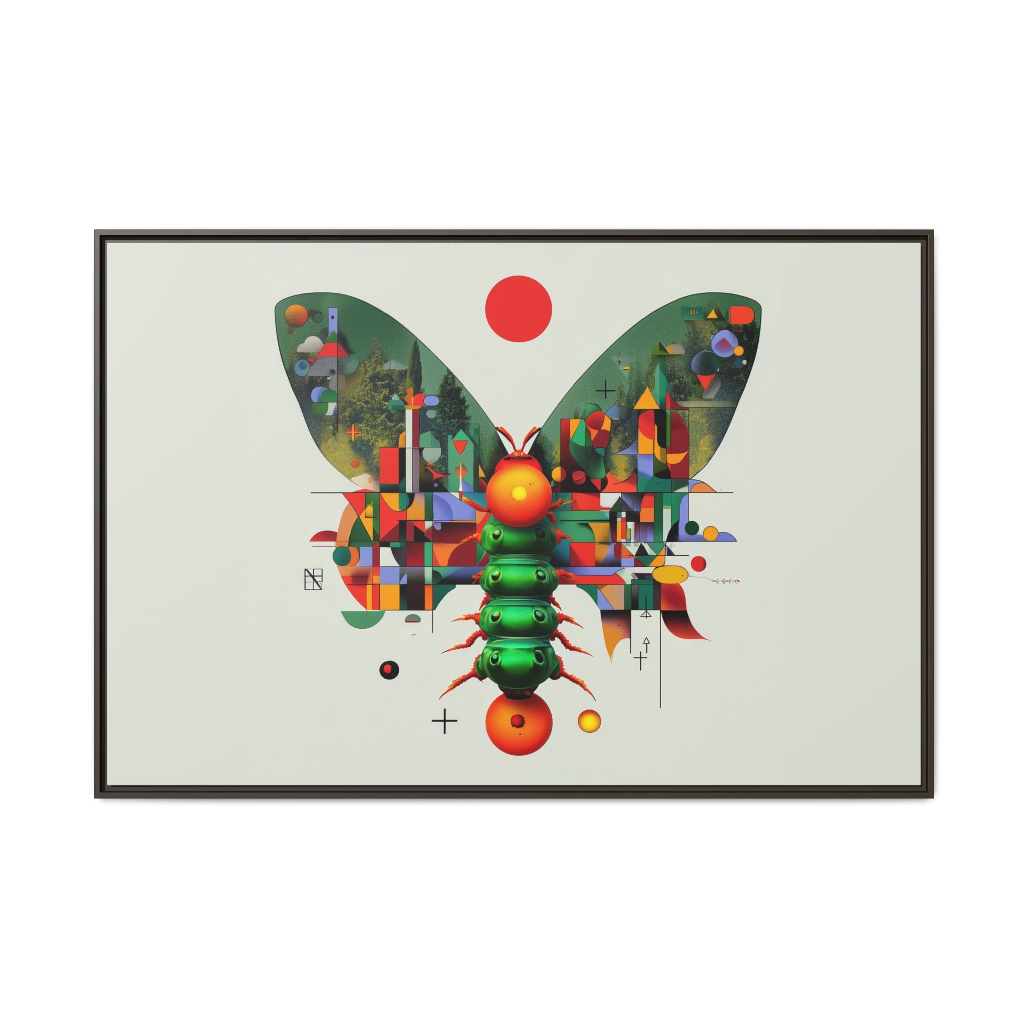 Metamorphic Geometry: Digital Butterfly Architecture, Cubist Nature Transformation   |    Custom Orders Available