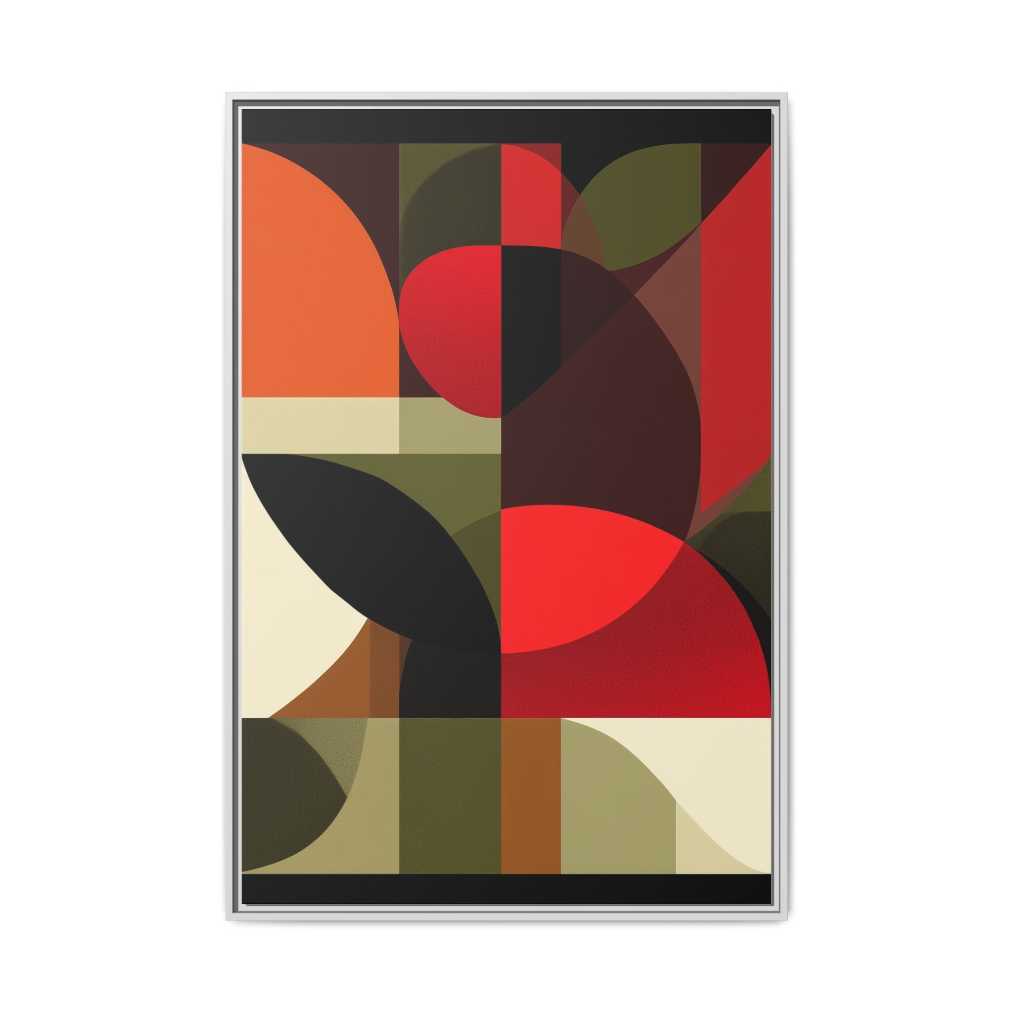 Geometric Fusion: Modern Abstract Composition, Cubist Color Blocks, Architectural Form Harmony   |   Custom Orders Accepted