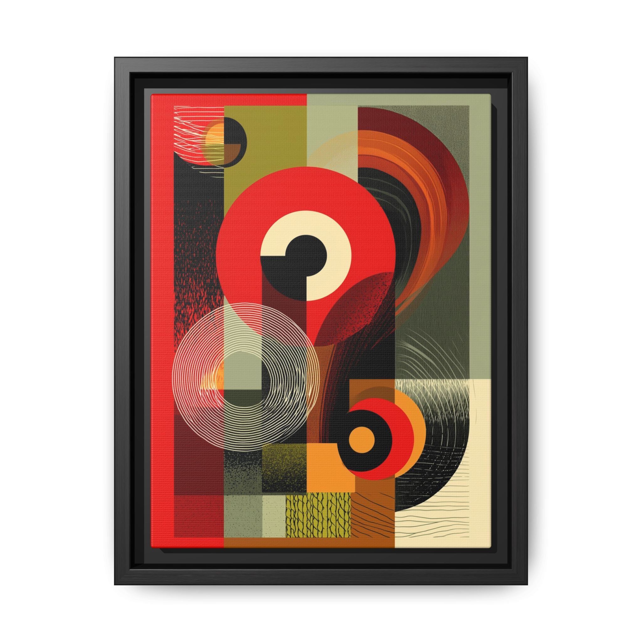 Chromatic Geometrics: Abstract Constructivist Composition, Modernist Color Blocking, Layered Circular Forms   |   Custom Orders Accepted