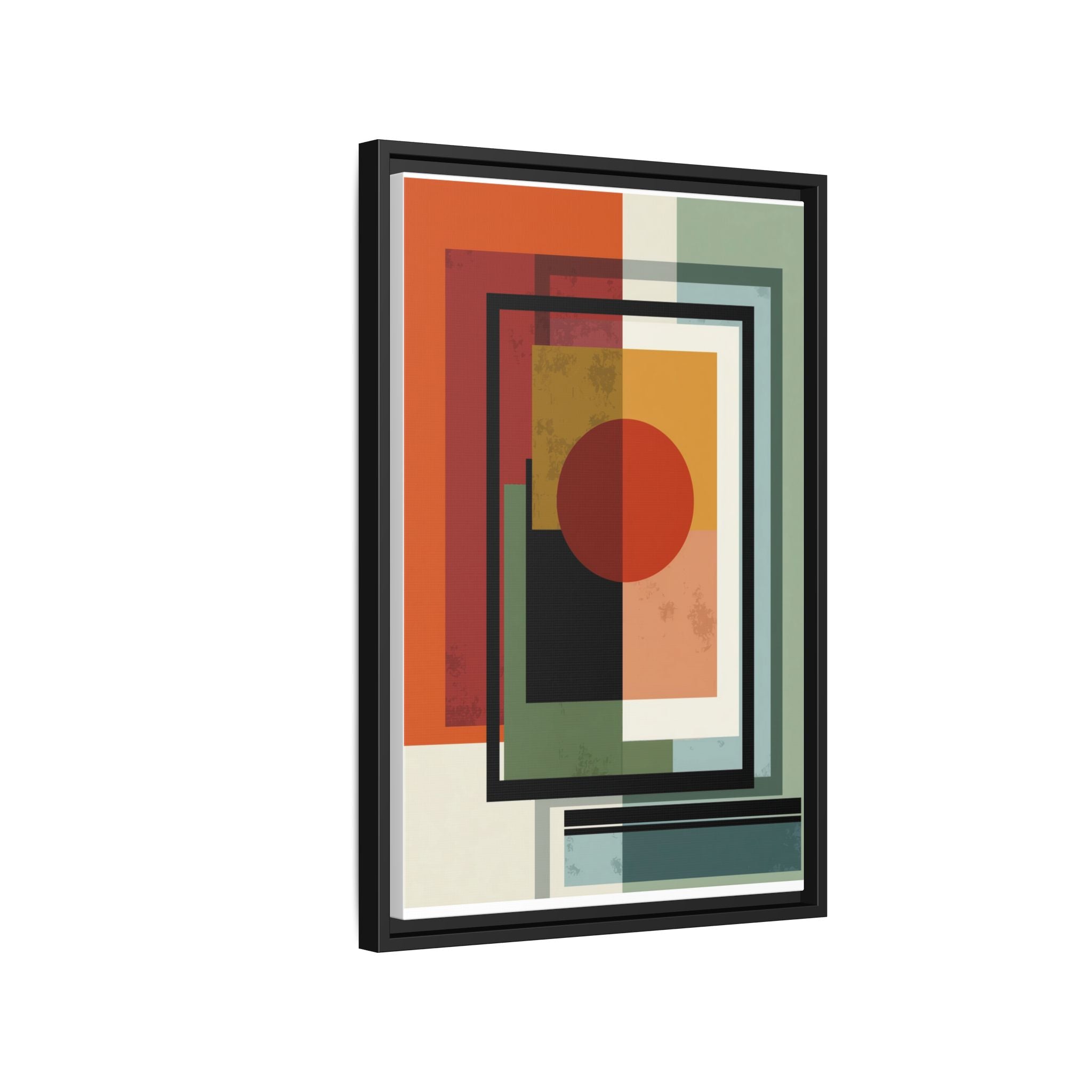 Geometric Harmonies: Mid-Century Modern Composition, Constructivist Inspiration, Abstract Rectangular Interplay   |   Custom Orders Accepted
