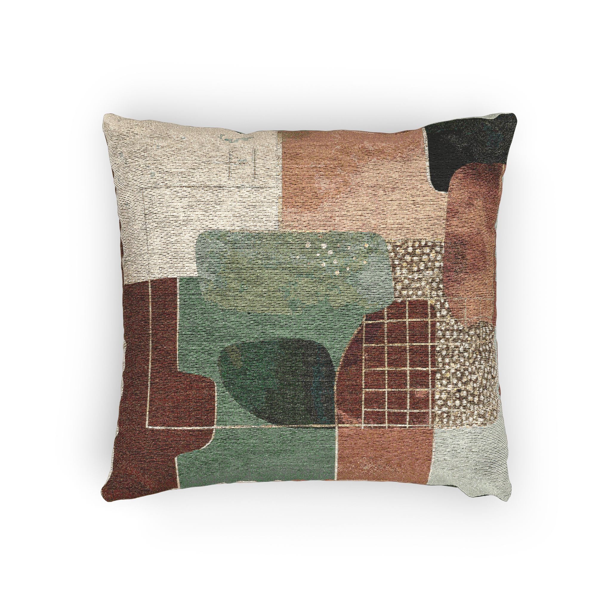 Geometric Harmony: Contemporary Abstract Composition, Metallic Grid Intersections   |    Custom Orders Available