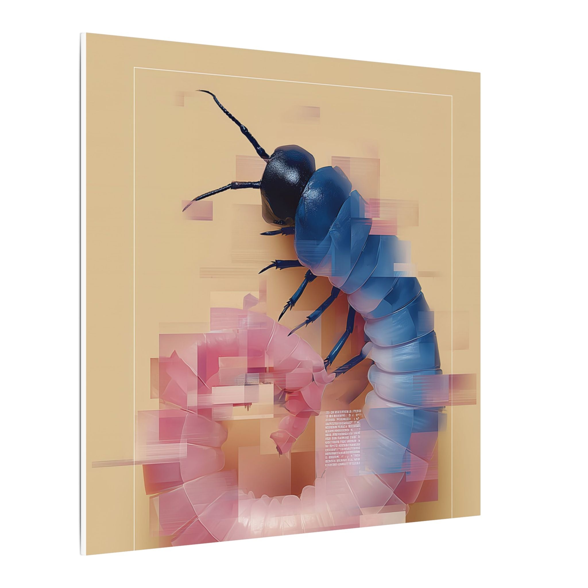 Pixelated Metamorphosis: Digital Deconstruction, Geometric Beetle Study   |    Custom Orders Available